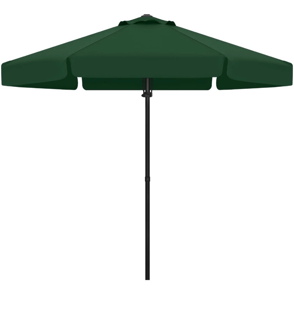 abccanopy 7.5ft outdoor market hand push patio umbrella with hanging edge 12+colors  green