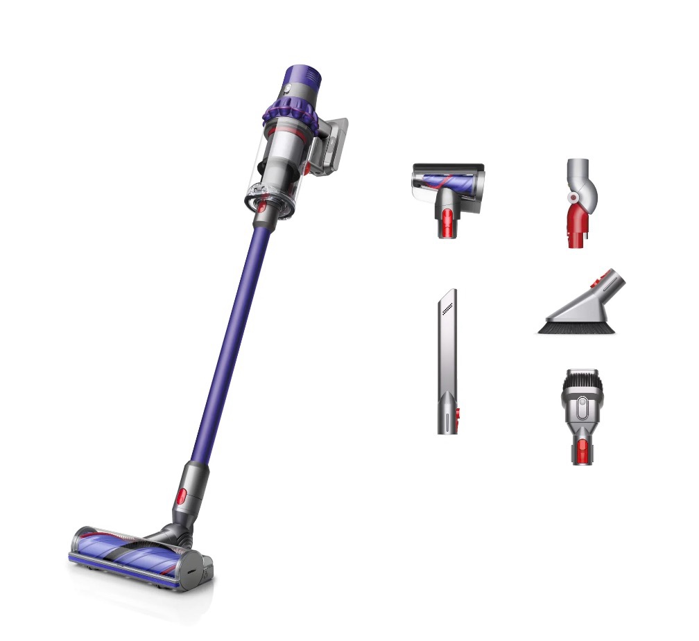 restored premium dyson v10 animal+ cordless vacuum cleaner | purple (refurbished)
