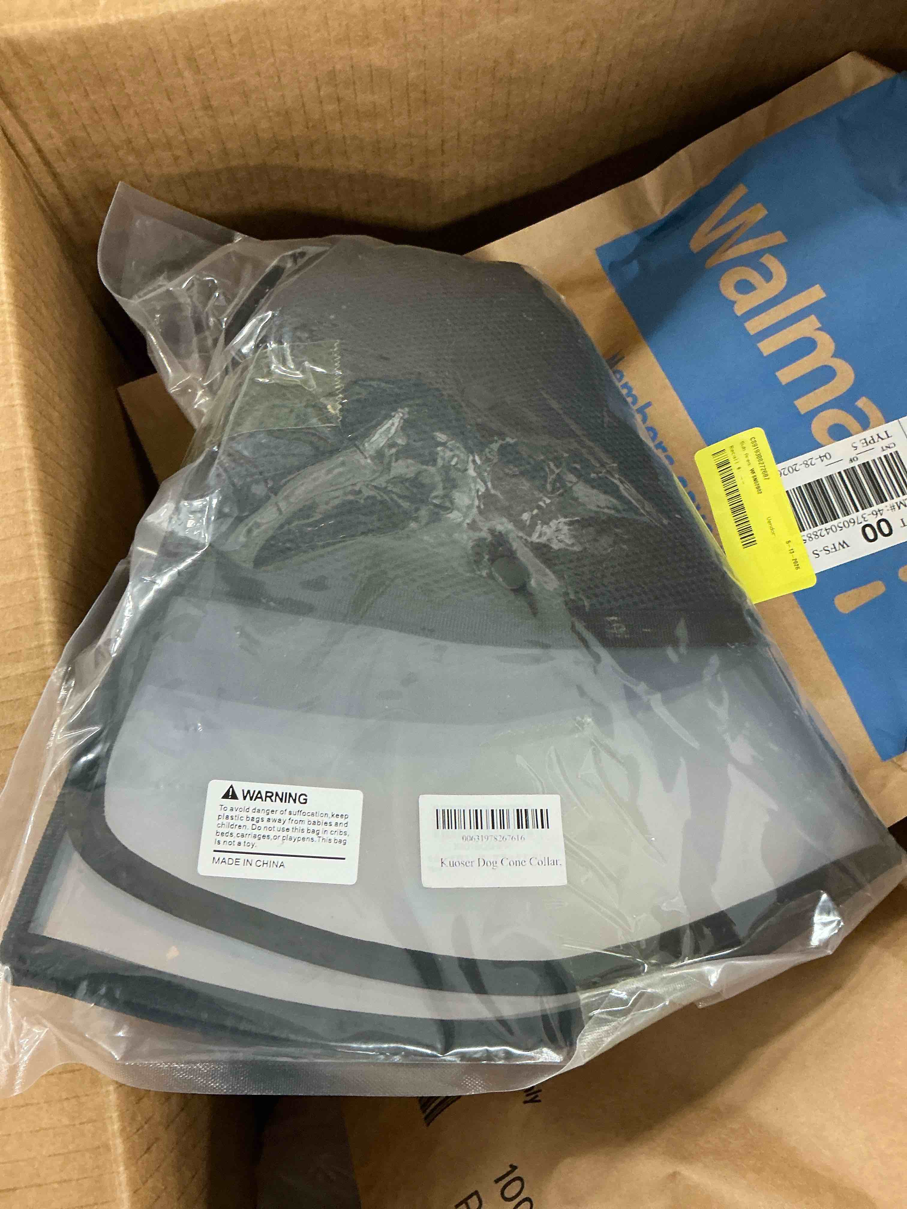 Condition photo showing Good Condition for kuoser dog cone collar adjustable dog recovery cone elizabethan collar after surgery black xl