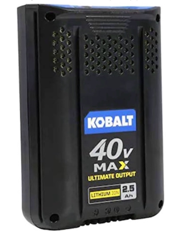 Kobalt 40V 40 Volt Max 6.0 Ah Battery and Charger Combo - Fast Rapid Charging