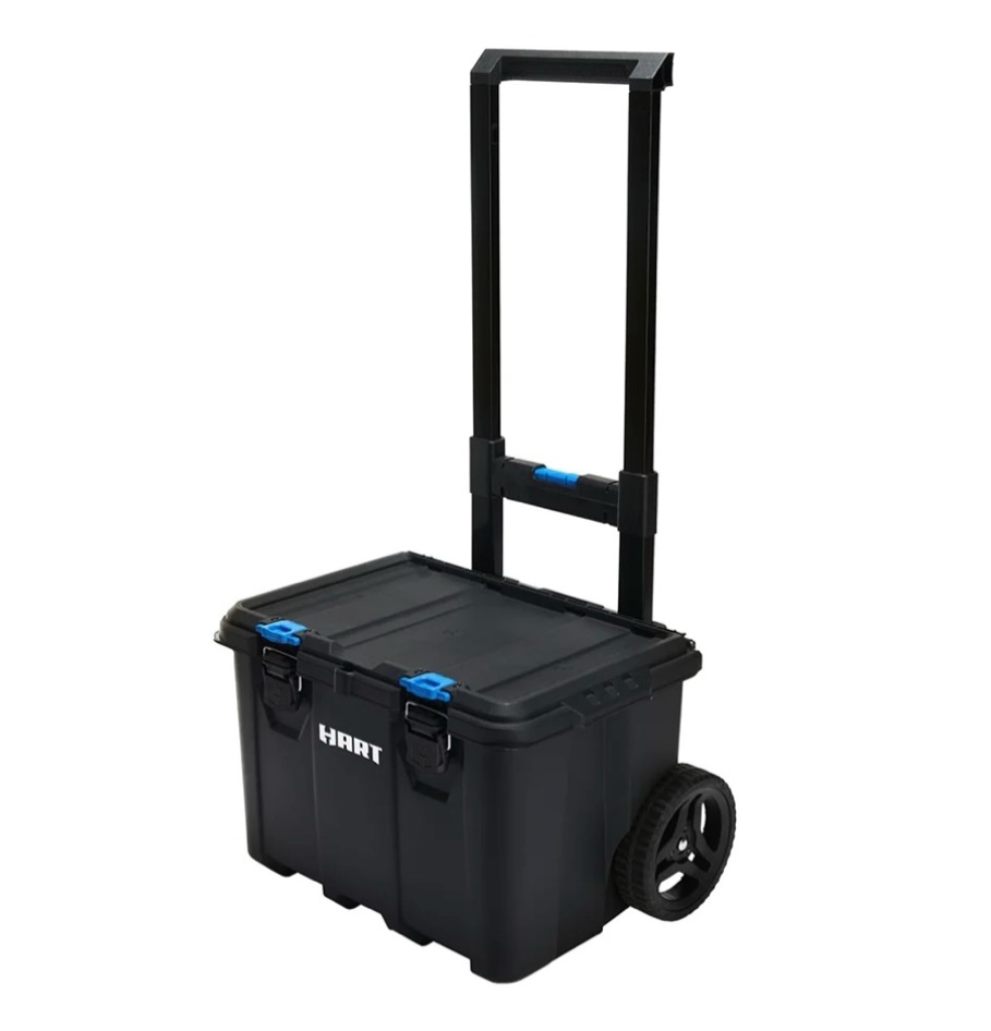 hart stack cart  mobile tool box for hardware storage  fits 7 different components of modular storage system and suits hart power tools