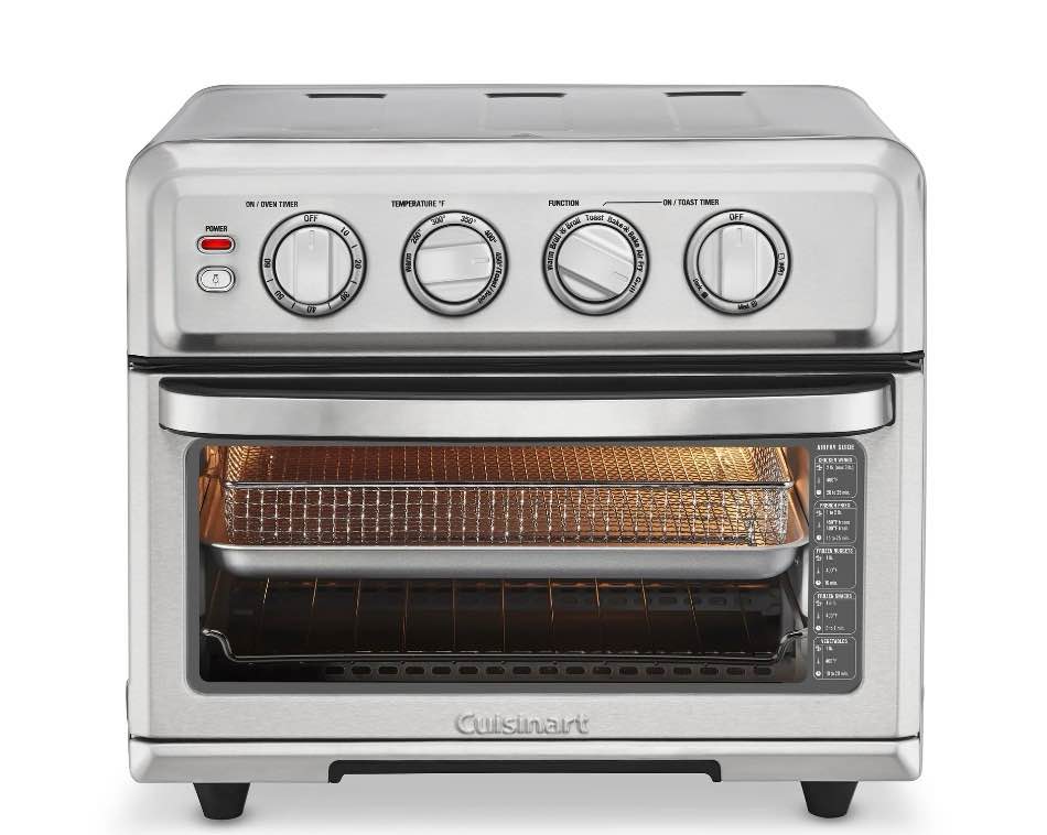 cuisinart airfryer toaster oven with grill  stainless  toa-70nas