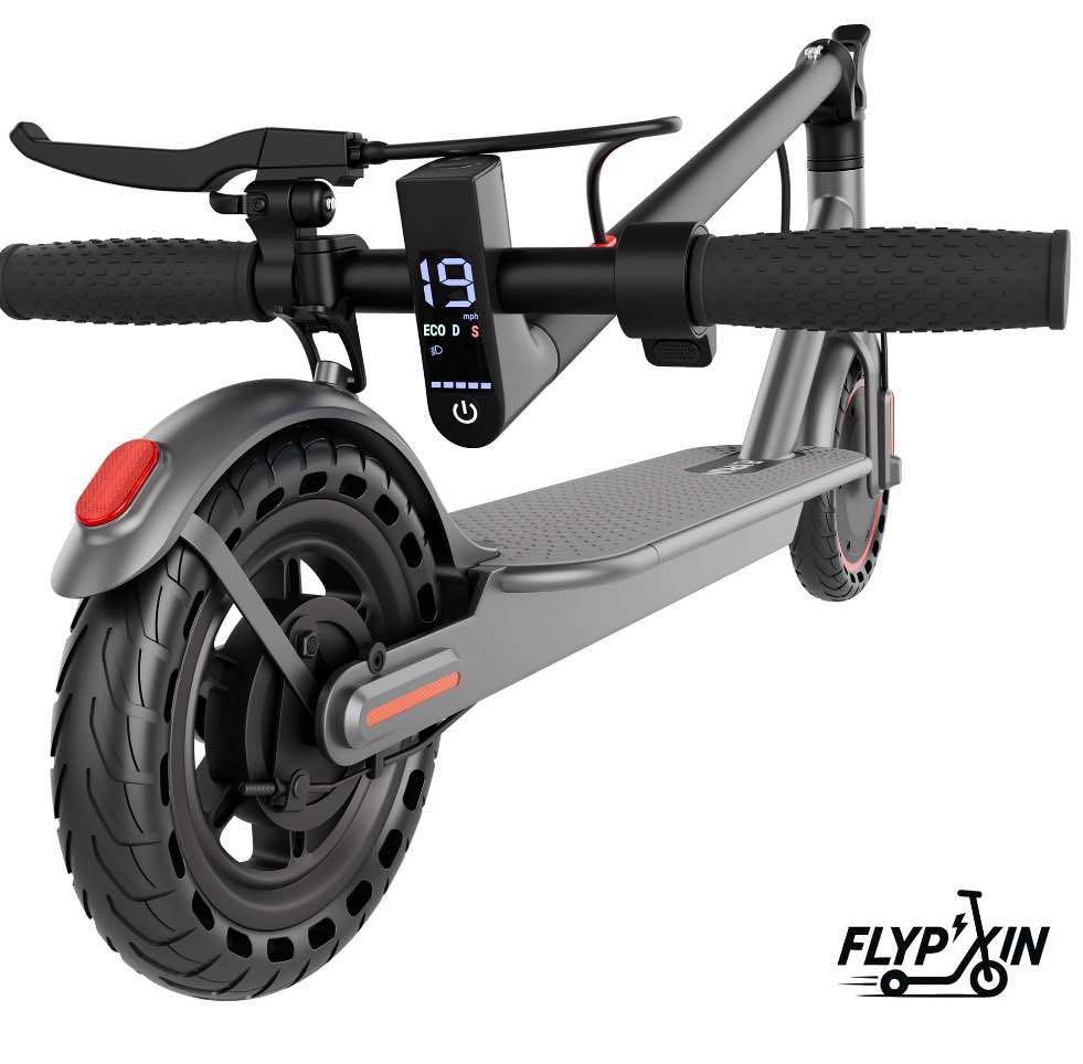 350w motor electric scooter,19 mph top speed, 21-mile range, 8.5”wear-resistant solid tires, foldable & lightweight for commuting