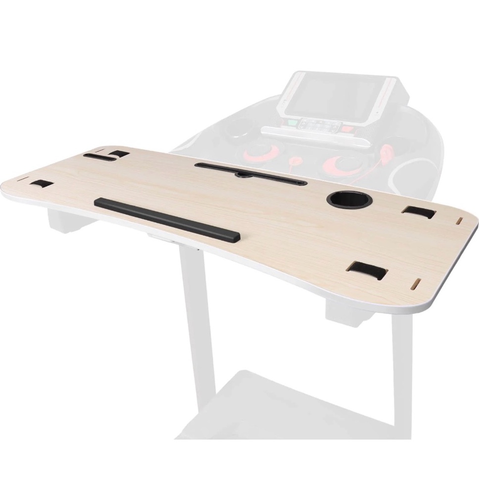 Condition photo showing New/Like New for luckup treadmill desk attachment universal walking laptop holder desk 39 l x 15 w ergonomic platform workstation for treadmill with cup holder laptop/tablet stand white