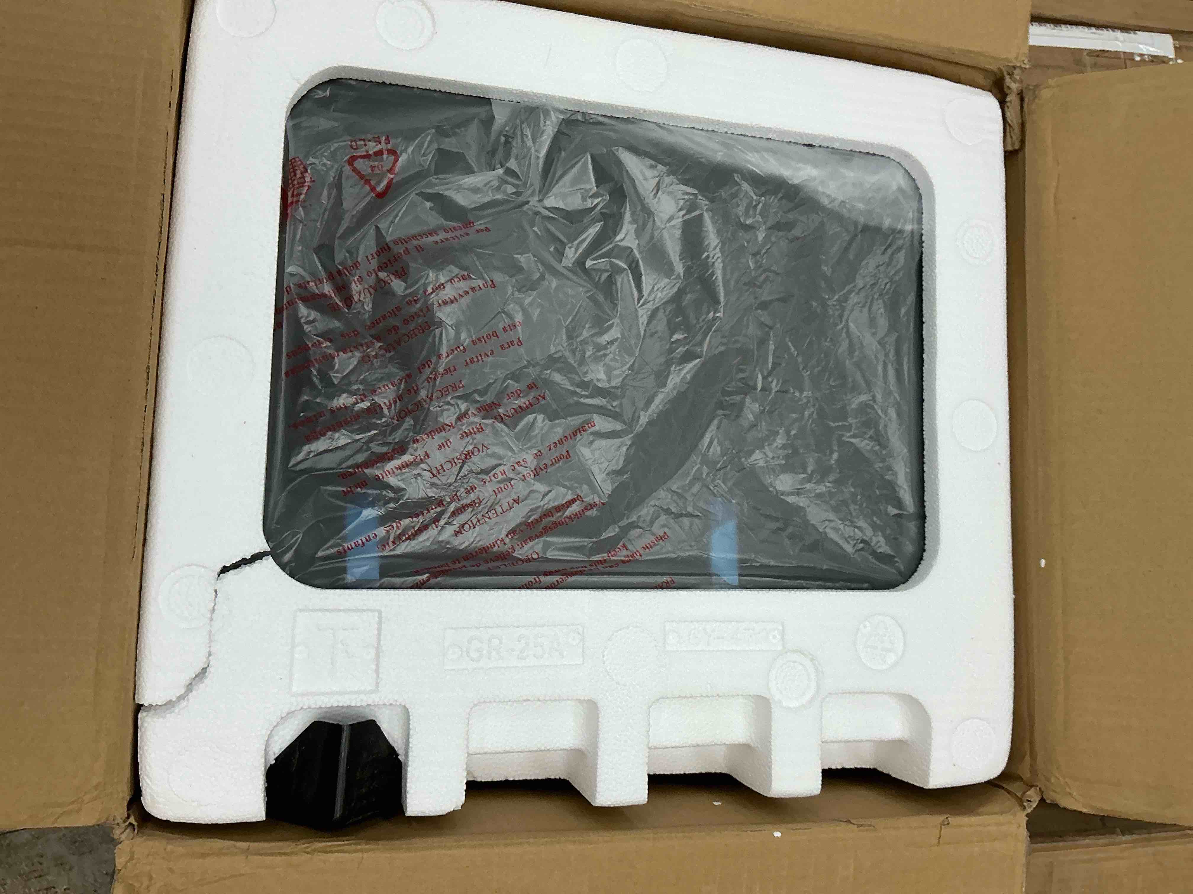 Condition photo showing New/Like New for 26qt air fryer oven oil-less digital touchscreen toaster oven with 10-in-1 multi function&custom mode  visible window   1800w black