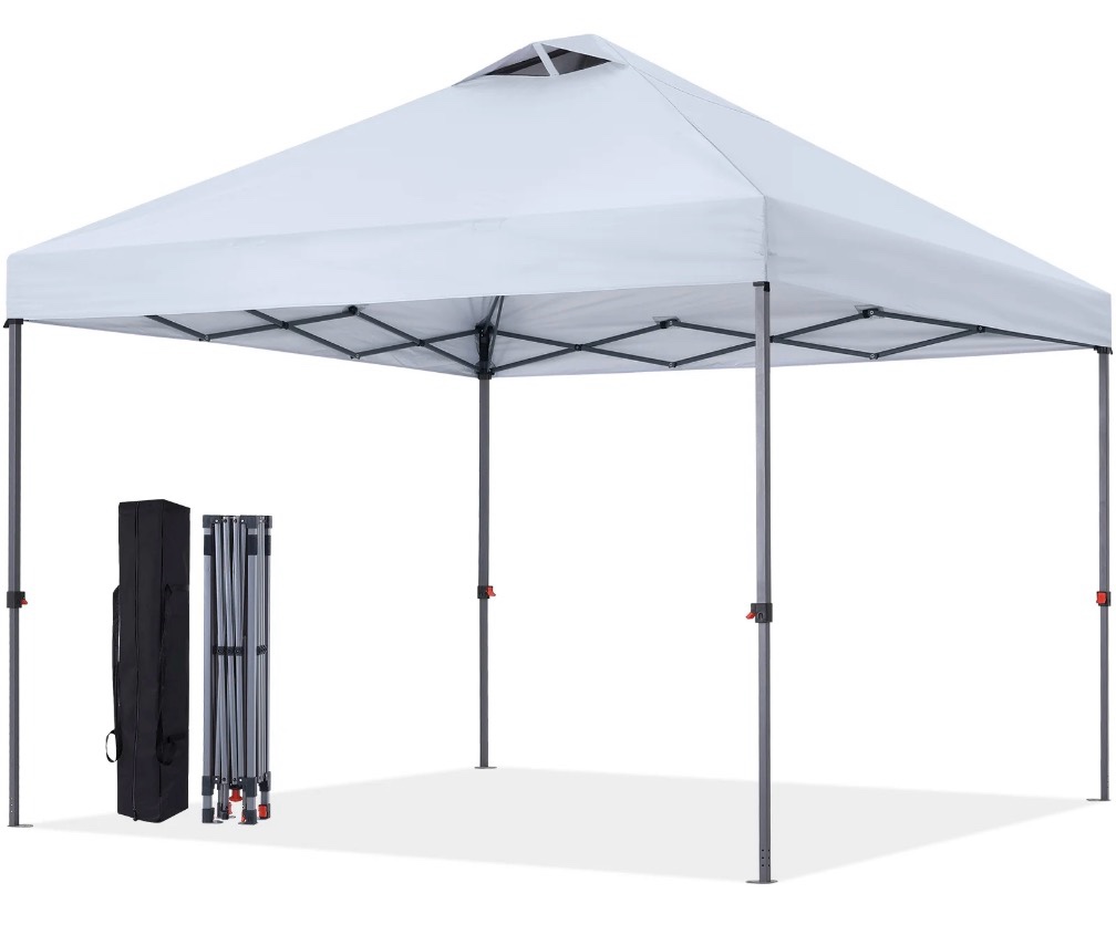 abccanopy 10 ft x 10 ft easy pop up outdoor portable instant one push function canopy tent with air vent white