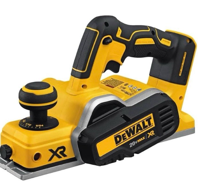 dewalt 20v max planer, 30,000 cuts per minute, 2 mm cut depth, brushless motor, bare tool only (dcp580b)