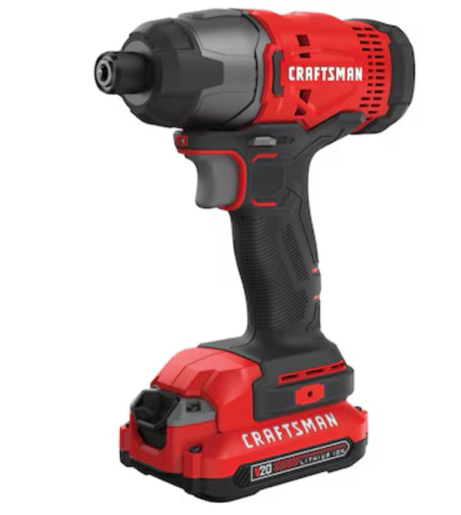 Condition photo showing Good Condition for craftsman v20 20-volt max 1/4-in cordless impact driver ((( tool only ))
