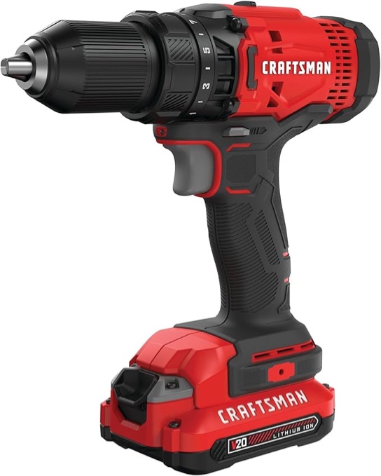 craftsman v20 20-volt max 1/2-in keyless cordless drill ( tool only ))