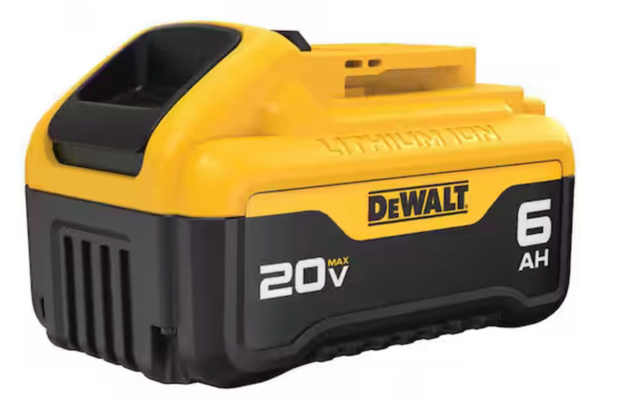 dewalt 20 -volt 1 -pack lithium-ion ( 6.0 ah battery )
