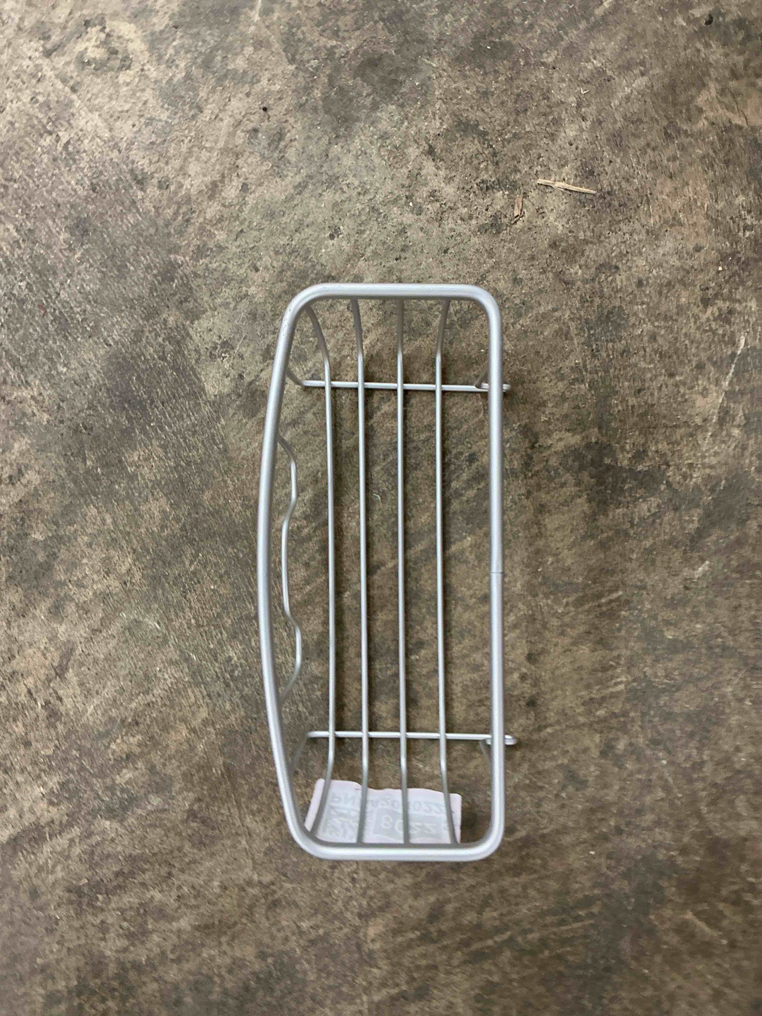 Condition photo showing As Is for style selections satin nickel aluminum hanging shower caddy 10.26-in x 5.11-in x 3.06-in