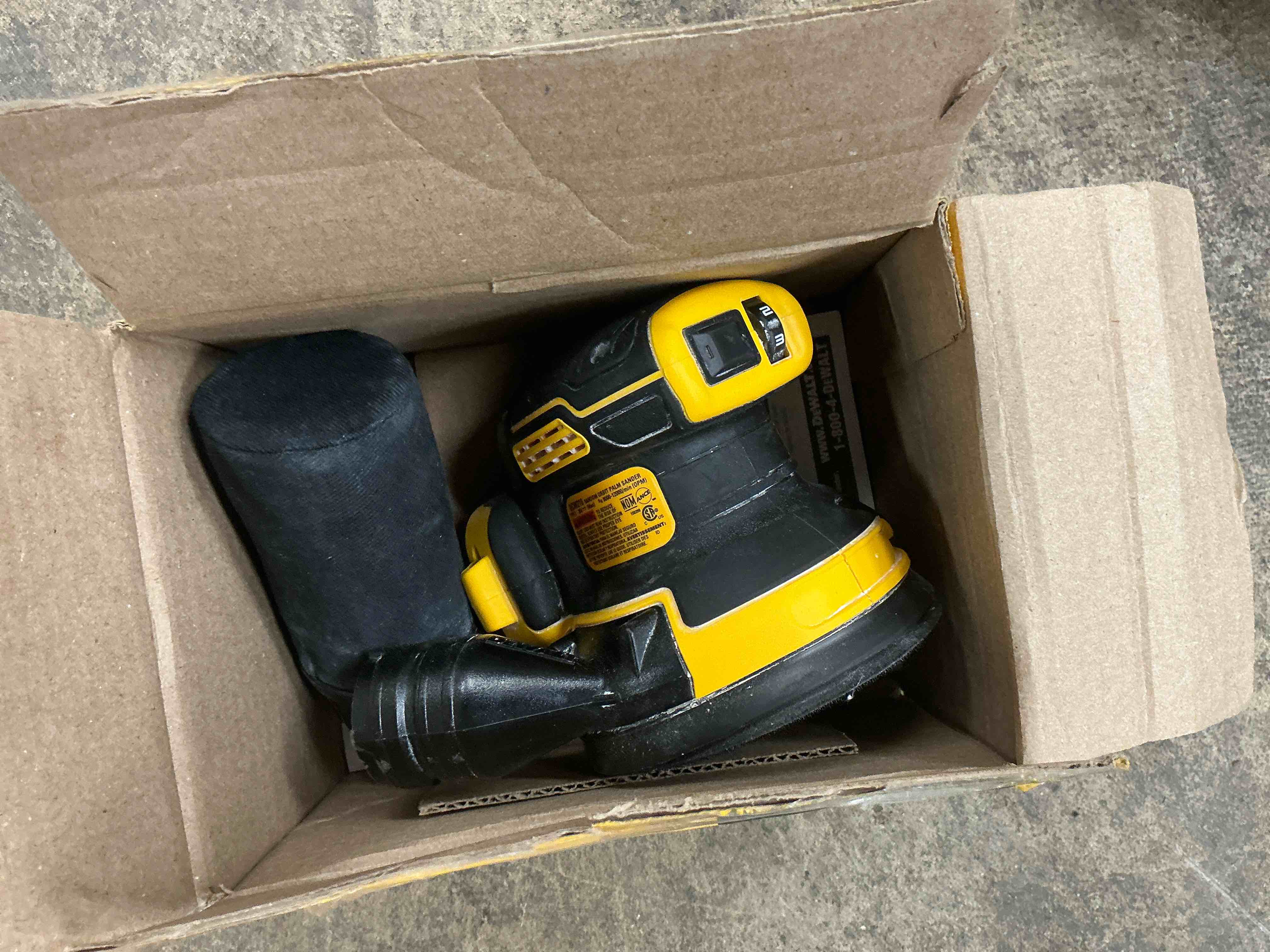 Condition photo showing Good Condition for dewalt xr 20-volt brushless variable speed random orbital cordless sander (( tool only ))