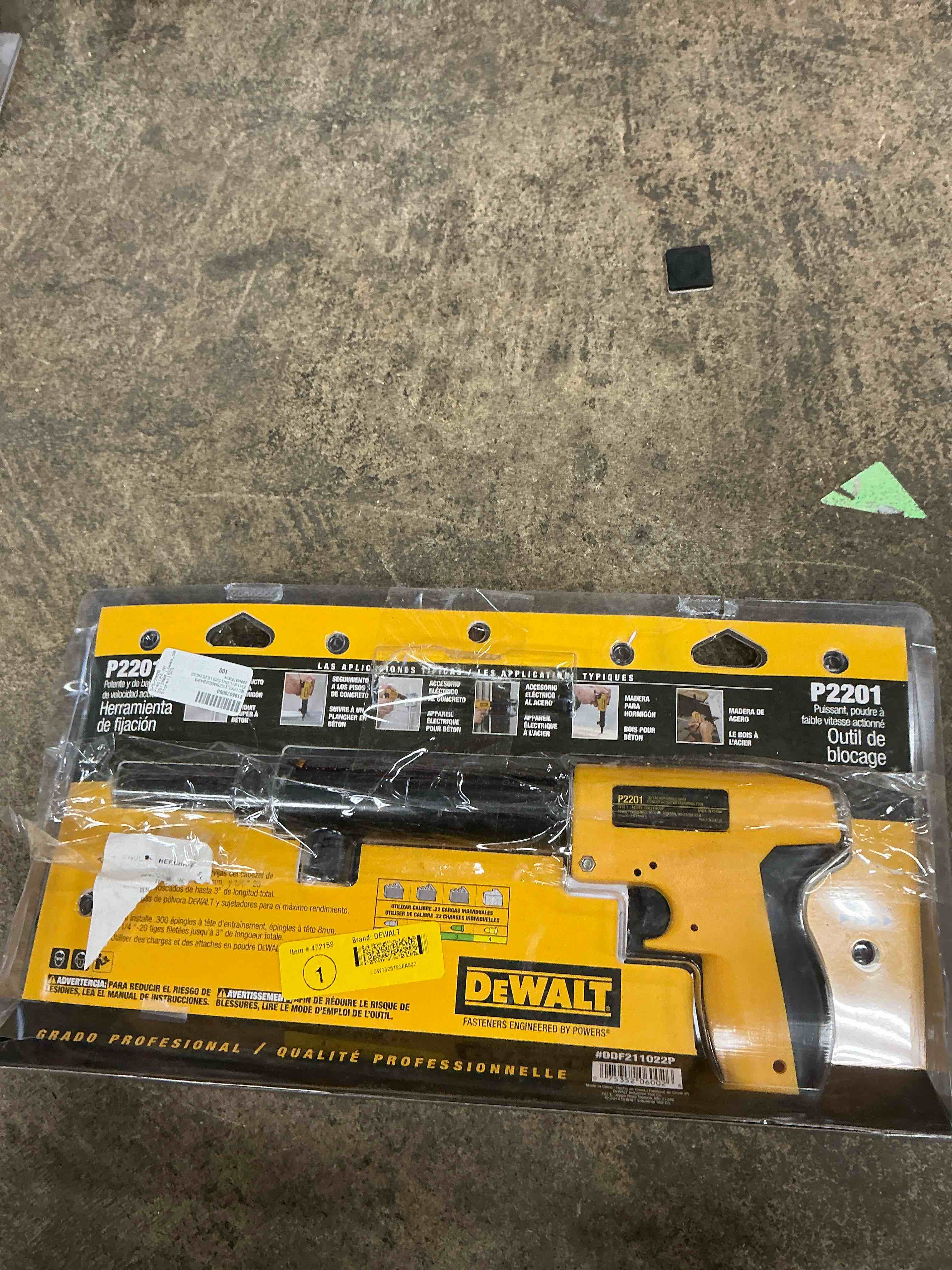 Condition photo showing Good Condition for dewalt single shot powder actuated trigger tool