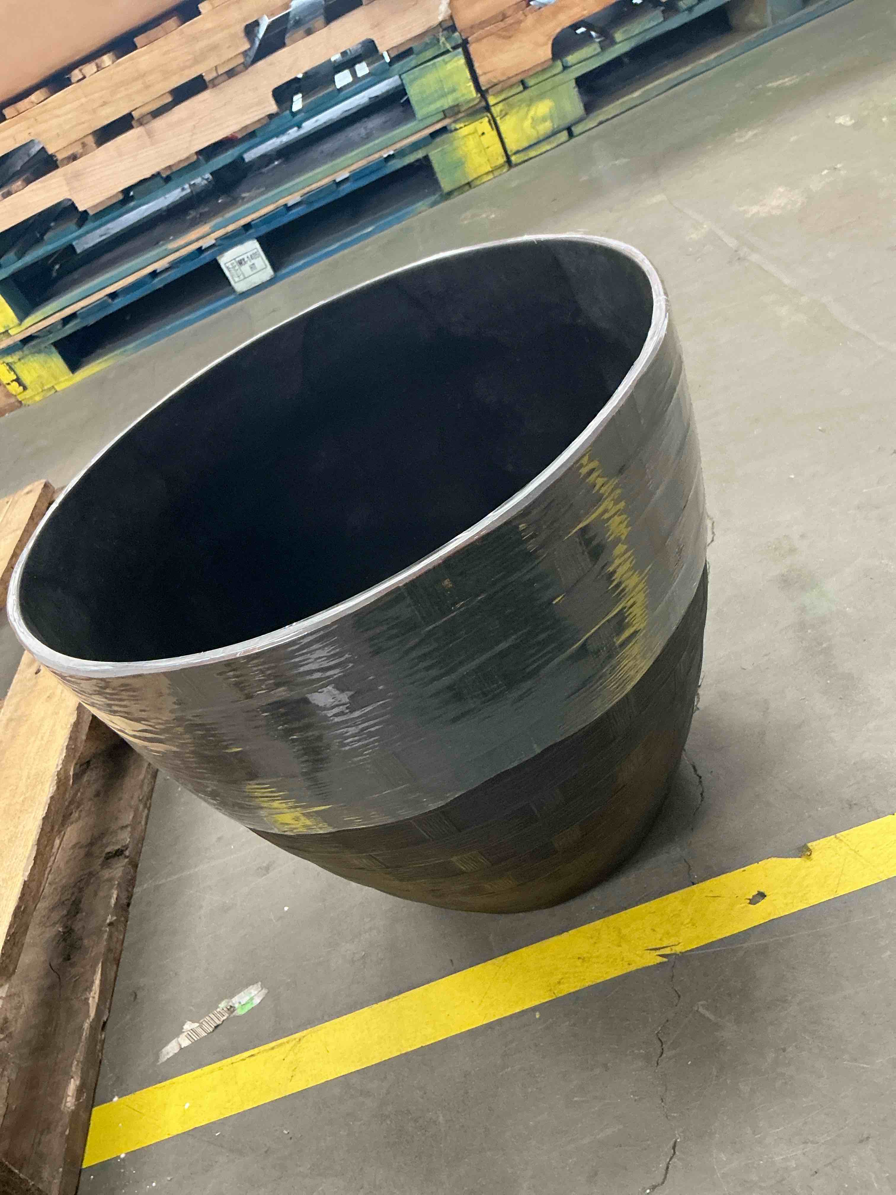 Condition photo showing Good Condition for allen + roth cone 15.4-in w x 15.4-in l x 13.68-in h rust resin indoor/outdoor planter