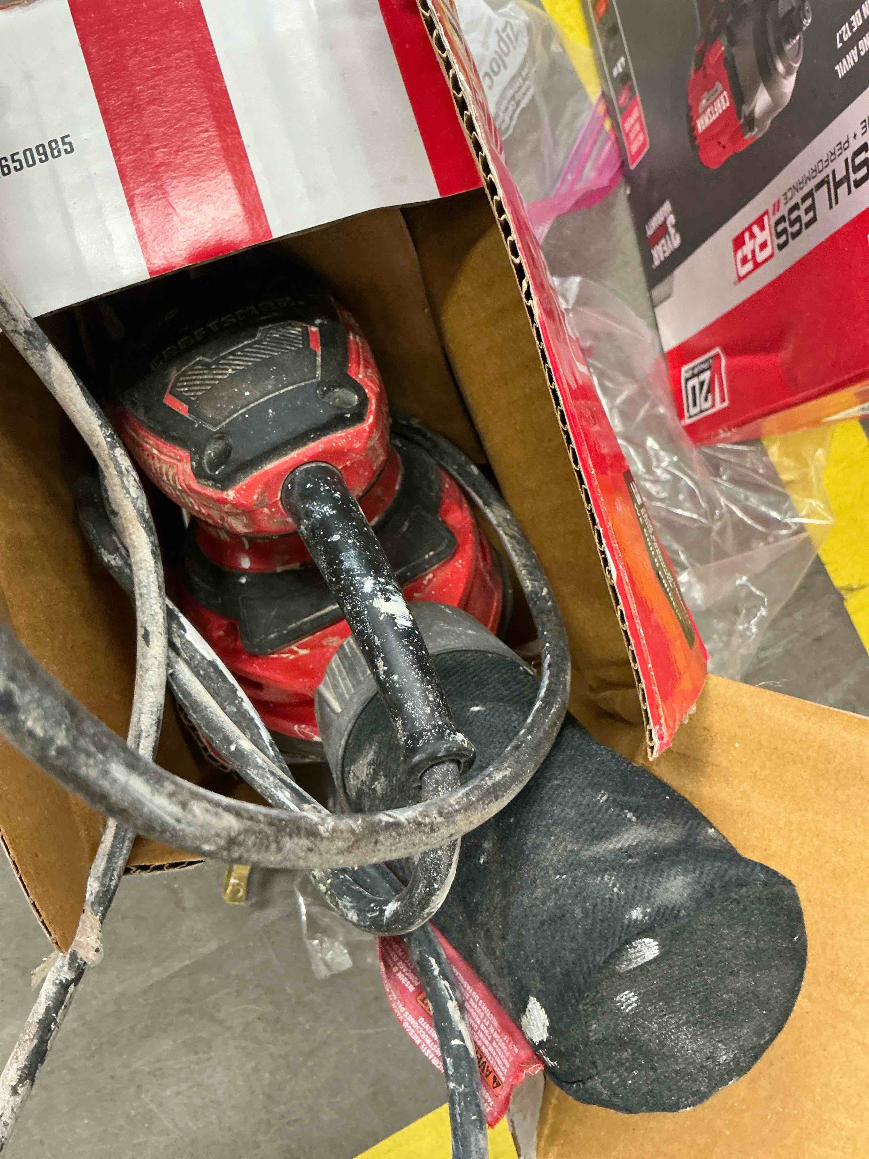 Condition photo showing Good Condition for craftsman orbital sander, 5 inch, 12,000 opm, 3 amp, corded (cmew231)