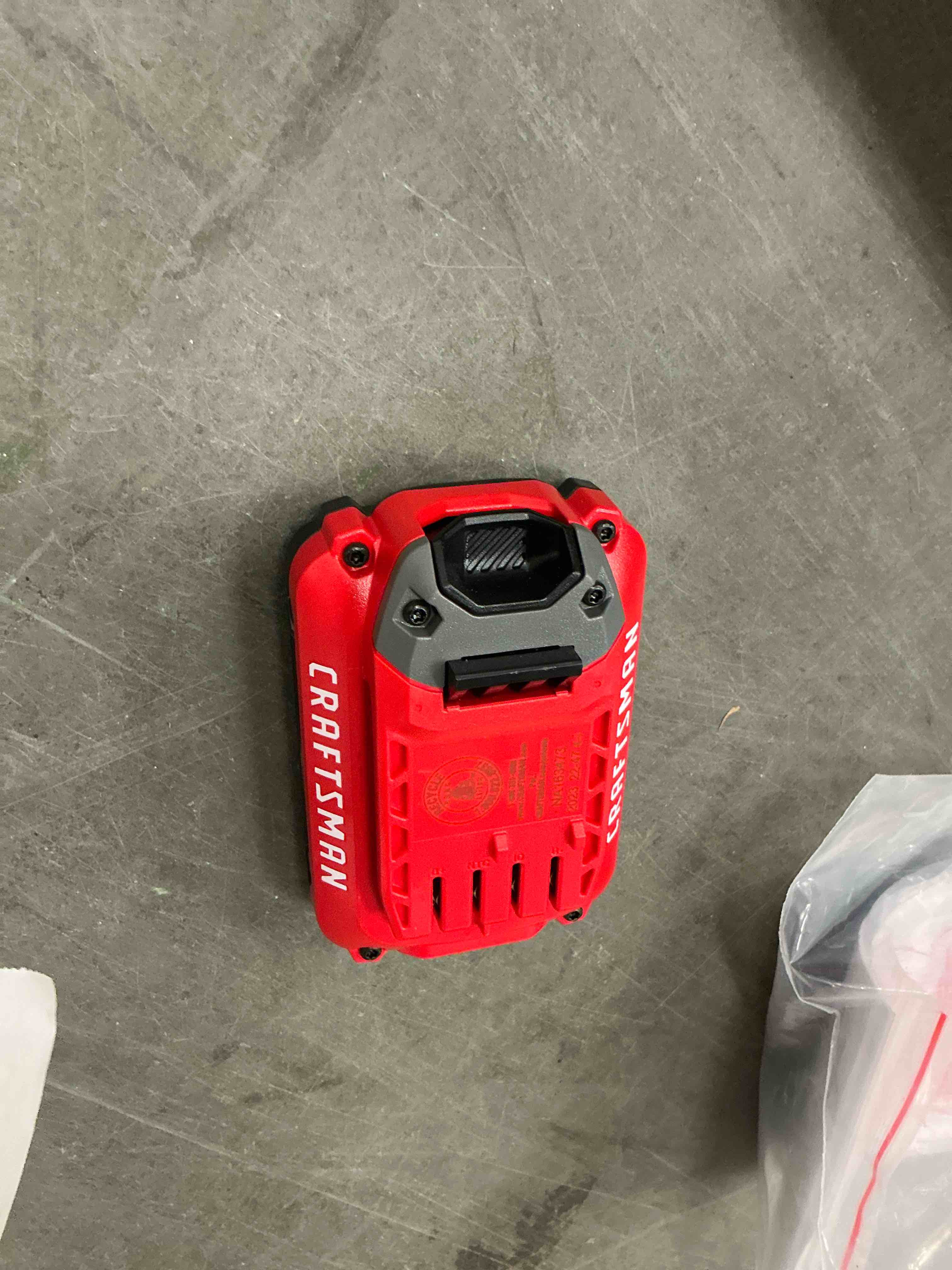 Condition photo showing As Is for craftsman v20 20 -volt 1 -pack lithium-ion ( 2.0 ah battery )