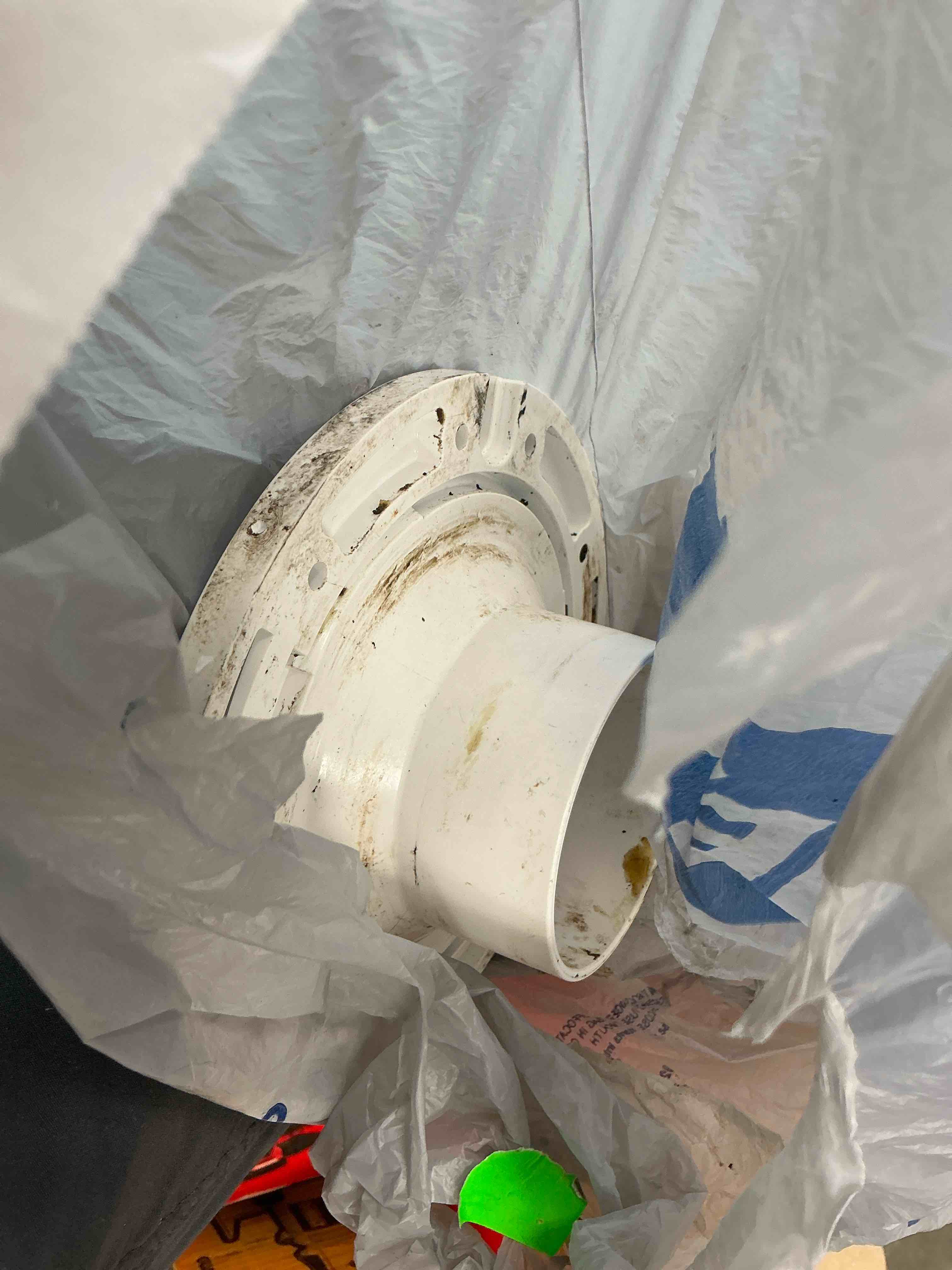 Condition photo showing Good Condition for oatey 43509 3 in. pvc closet flange with plastic ring without test cap