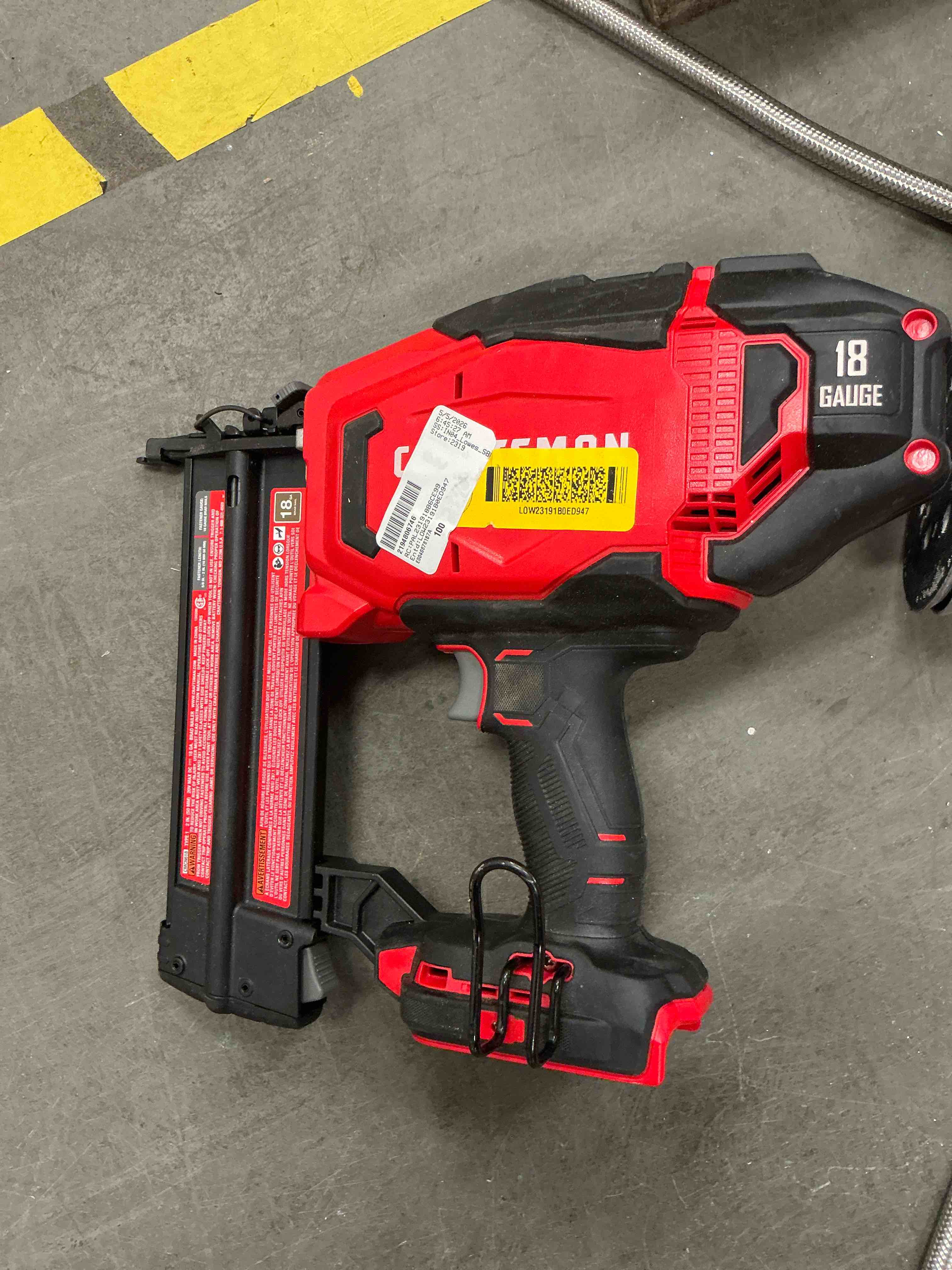 Condition photo showing Good Condition for craftsman v20 2-in 18 -gauge cordless straight brad nailer (battery not included and charger not included) 