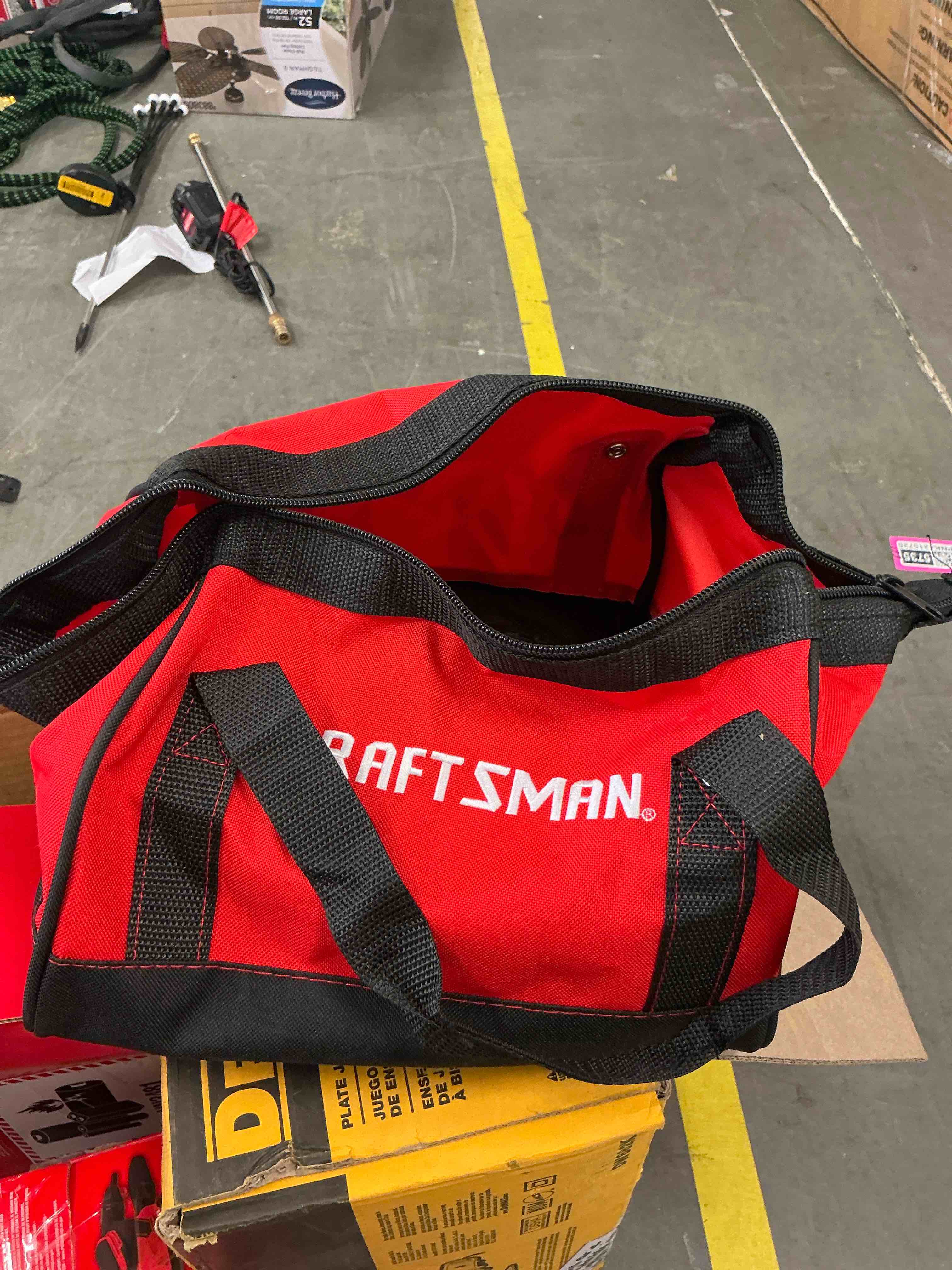 Condition photo showing Good Condition for craftsman tool organizer tool bags, approximately 12" x 9"