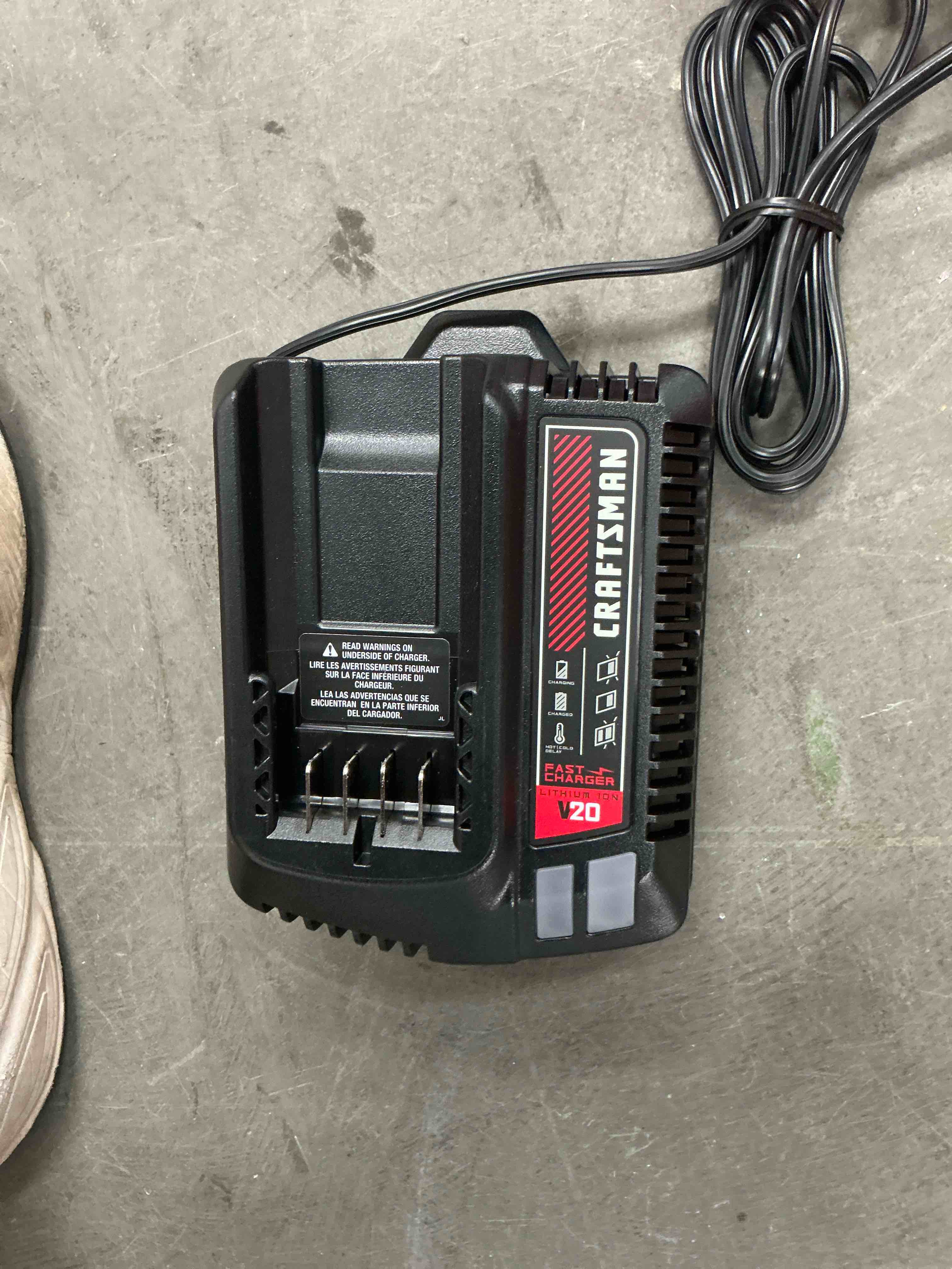 Condition photo showing Good Condition for craftsman v20 20 -volt lithium-ion ( battery charger )