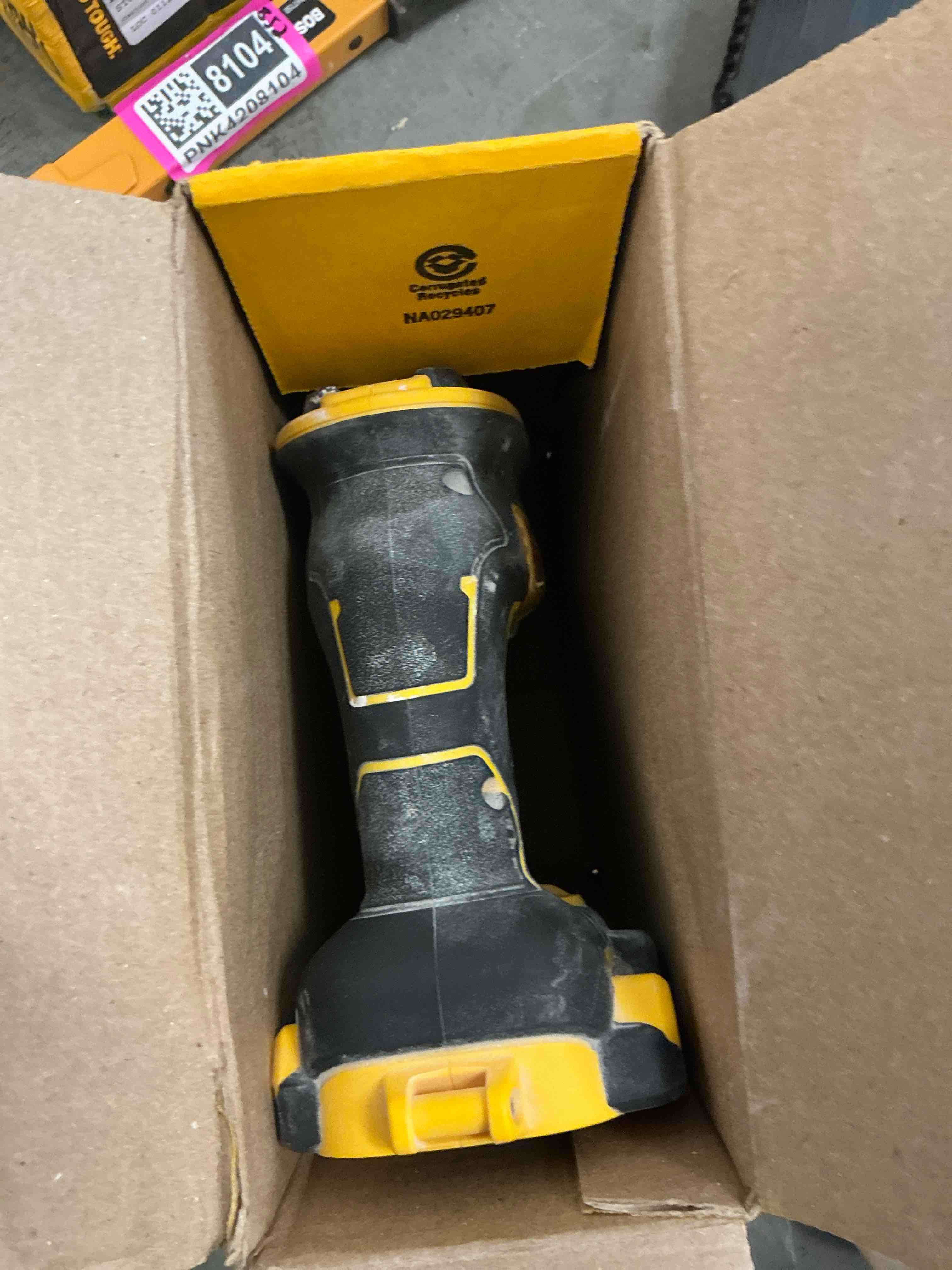Condition photo showing As Is for dewalt dcf630b 20v cordless brushless screw gun (tool only)