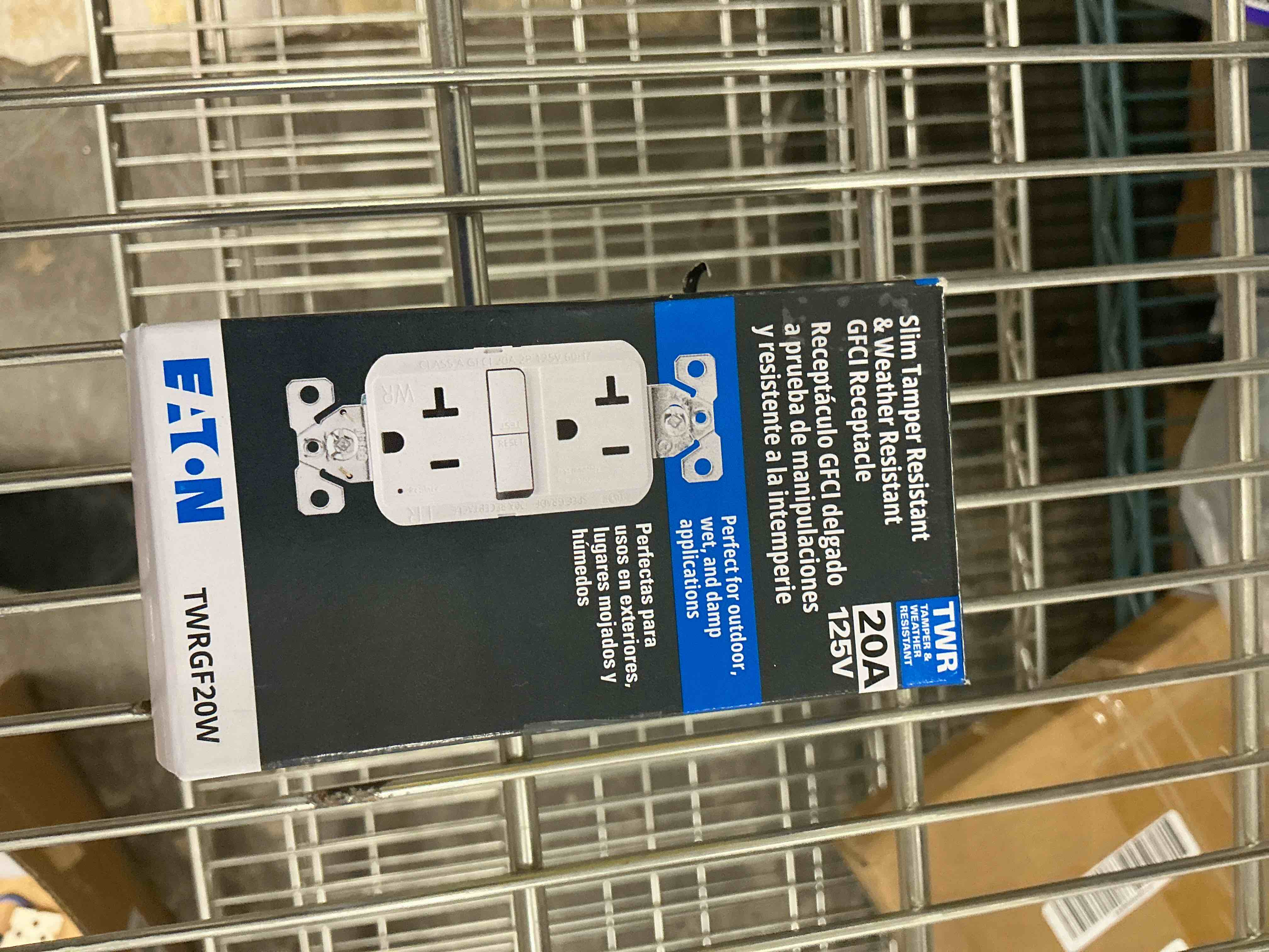 Condition photo showing Good Condition for eaton 20 -amp 125-volt tamper resistant weather resistant gfci residential decorator outlet