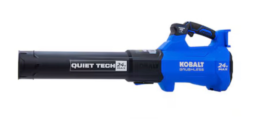 Kobalt QUIET TECH 24-volt 540-CFM 120-MPH Battery Handheld Leaf Blower 4 Ah Battery  (( Tool Only ))