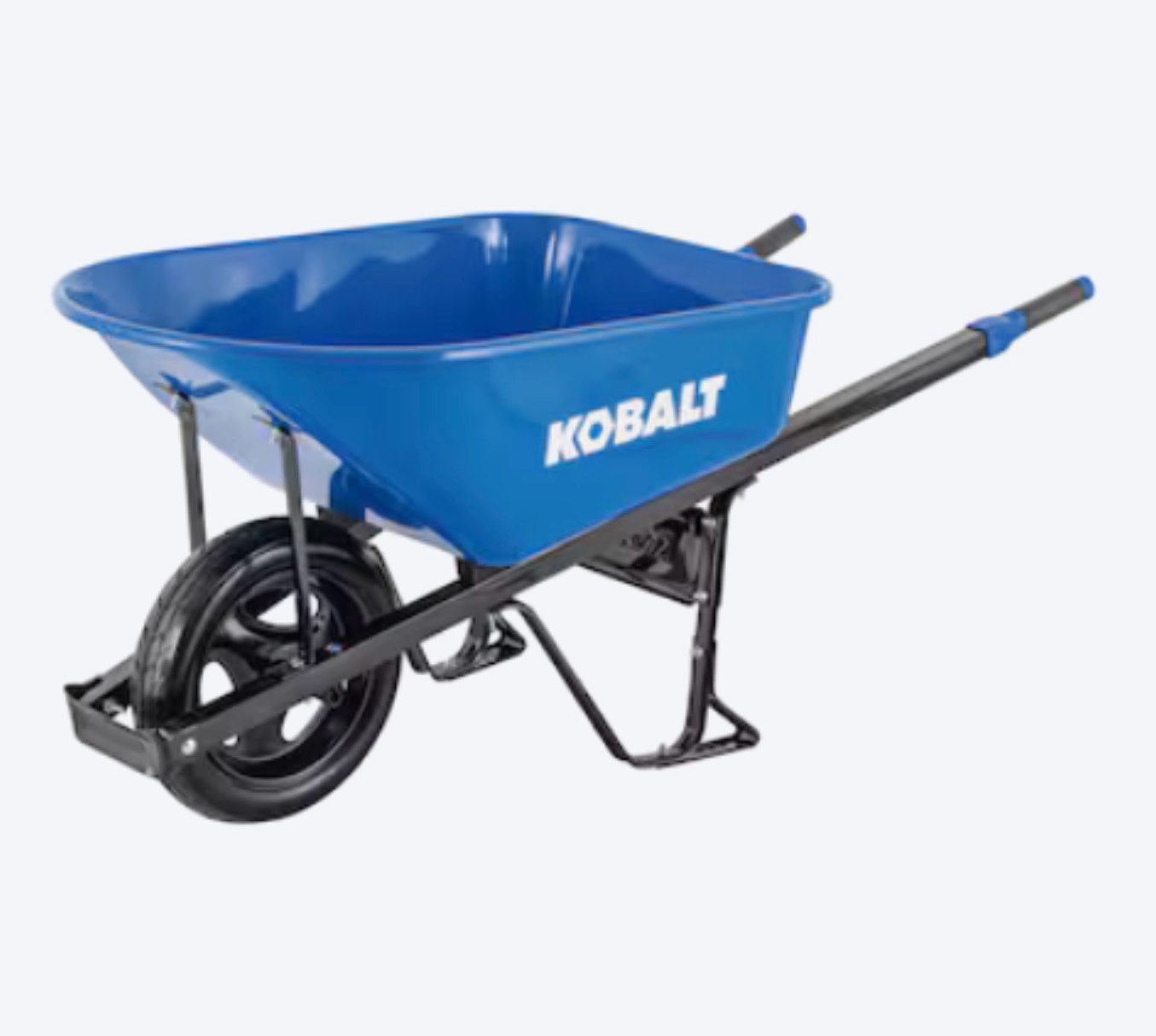 Kobalt 6-cu ft Steel Wheelbarrow with Flat-Free Tire