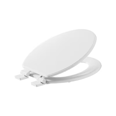 American Standard Moments Wood White Elongated Soft Close Toilet Seat
