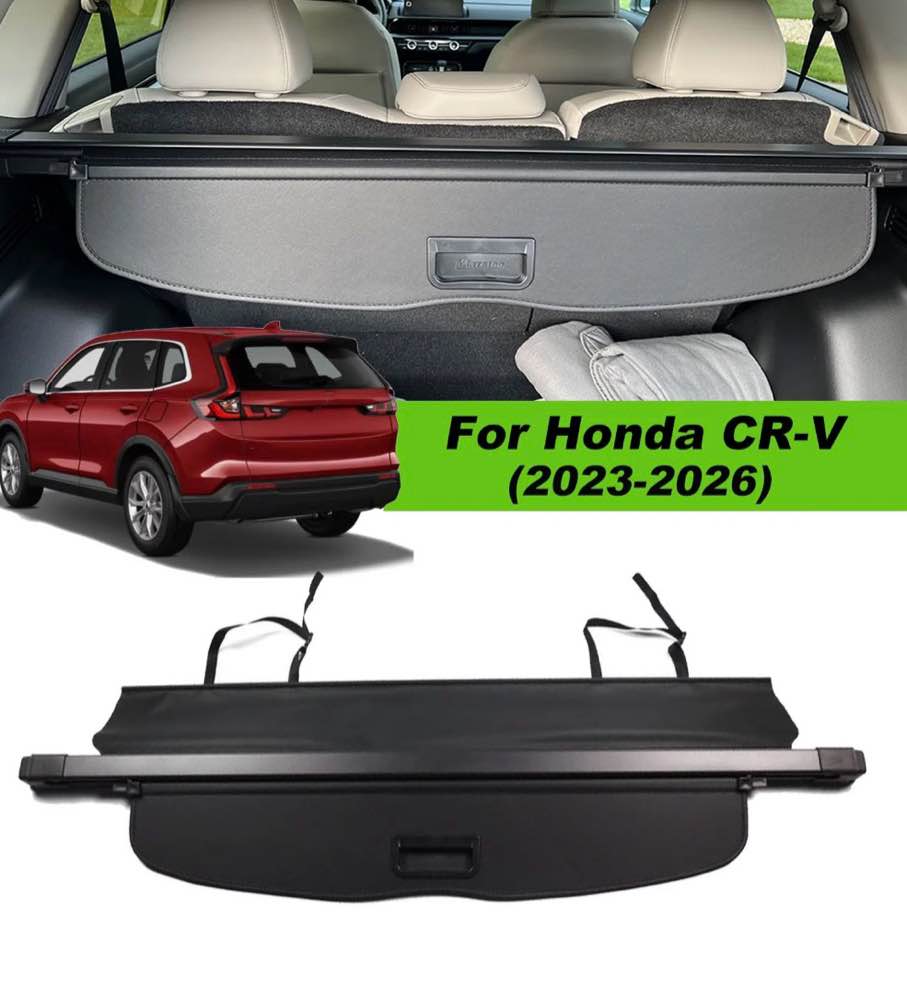 Fit Honda CR-V 2023 2024 2025 2026 No Gap Cargo Cover for 5-Seat 2023-2026 Honda CR-V SUV Accessory Retractable Rear Trunk Privacy Shield Shade  Black