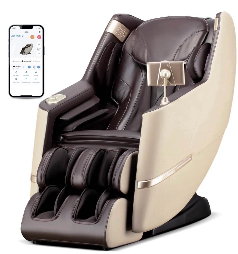 4D Massage Chair Full Body Zero Gravity  Massage Chairs and Recliners with Heated  SL Track  Bluetooth  Feet Shiatsu Massager