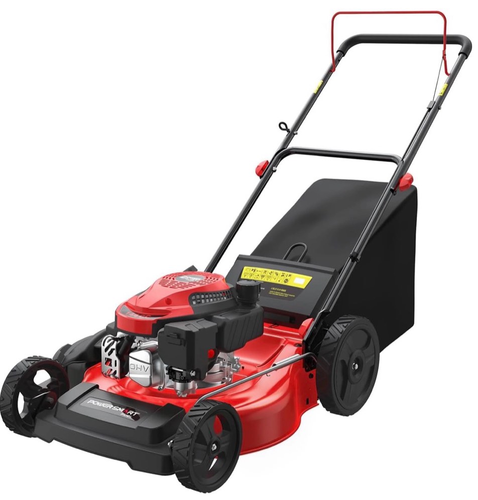 powersmart 21  144cc gas push lawn mower   with 6-position height adjustment
