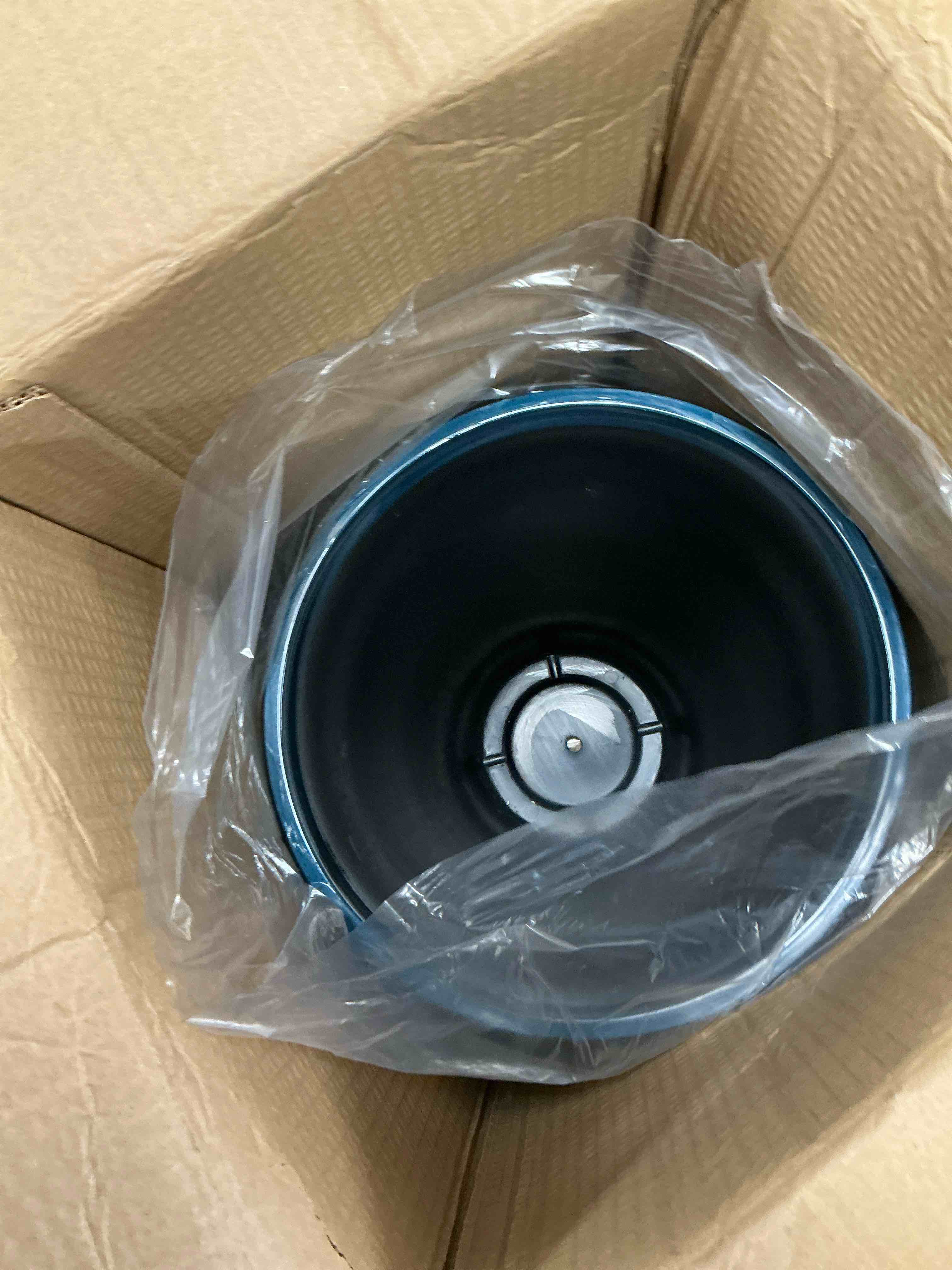 Condition photo showing Good Condition for 21 inch tall planters for outdoor plants tall plant pots with drainage hole large flower pots for indoor front porch garden home patio blue