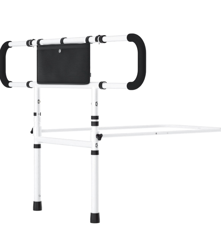 Condition photo showing New/Like New for bed side rail mobility aid guard punch-free and foldable bedside handrails for getting up
