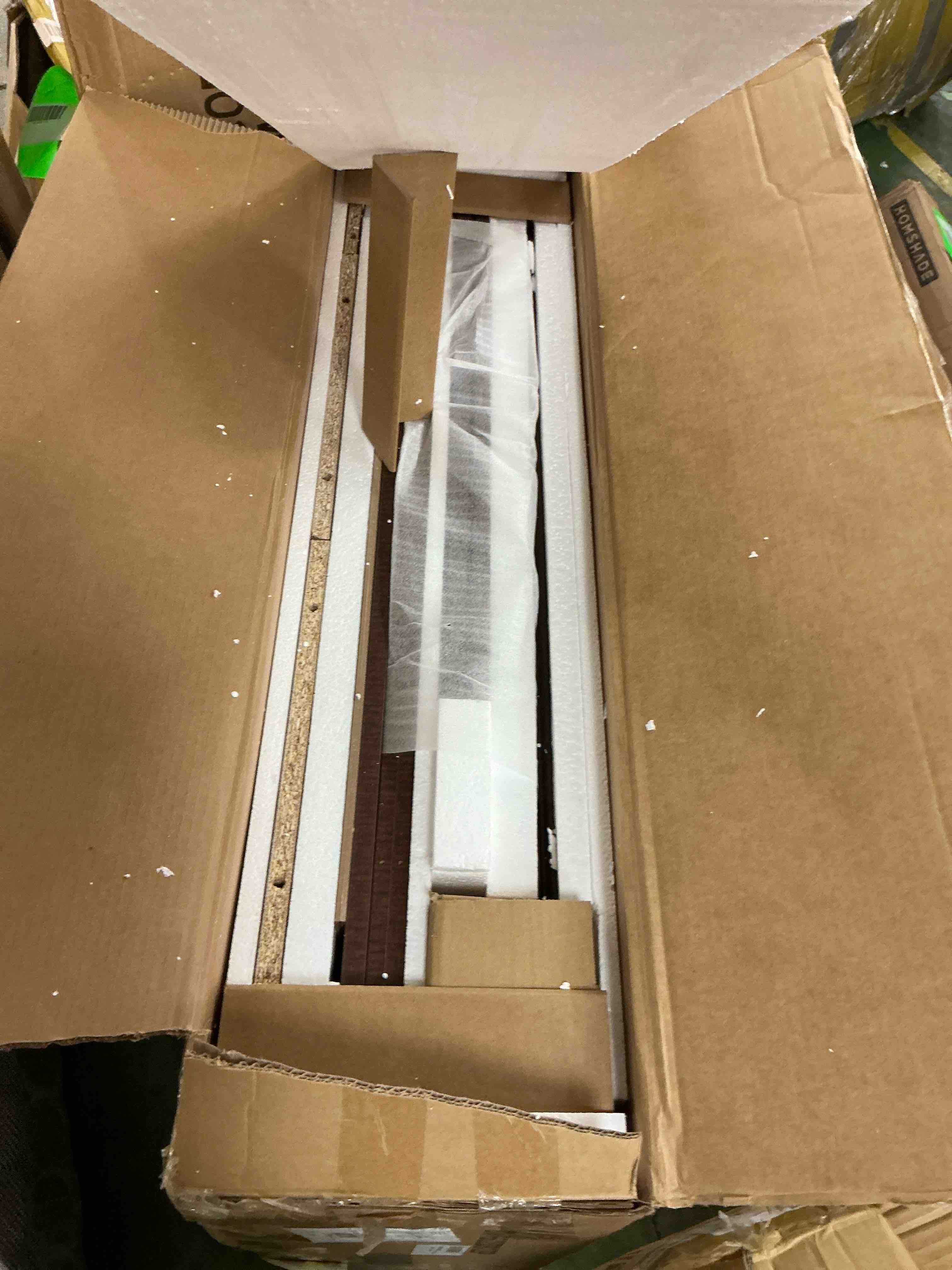 Condition photo showing New/Like New for fiakoa 48” tall 6 drawer dresser for bedroom, farmhouse storage chest of drawers for livingroom, walnut brown