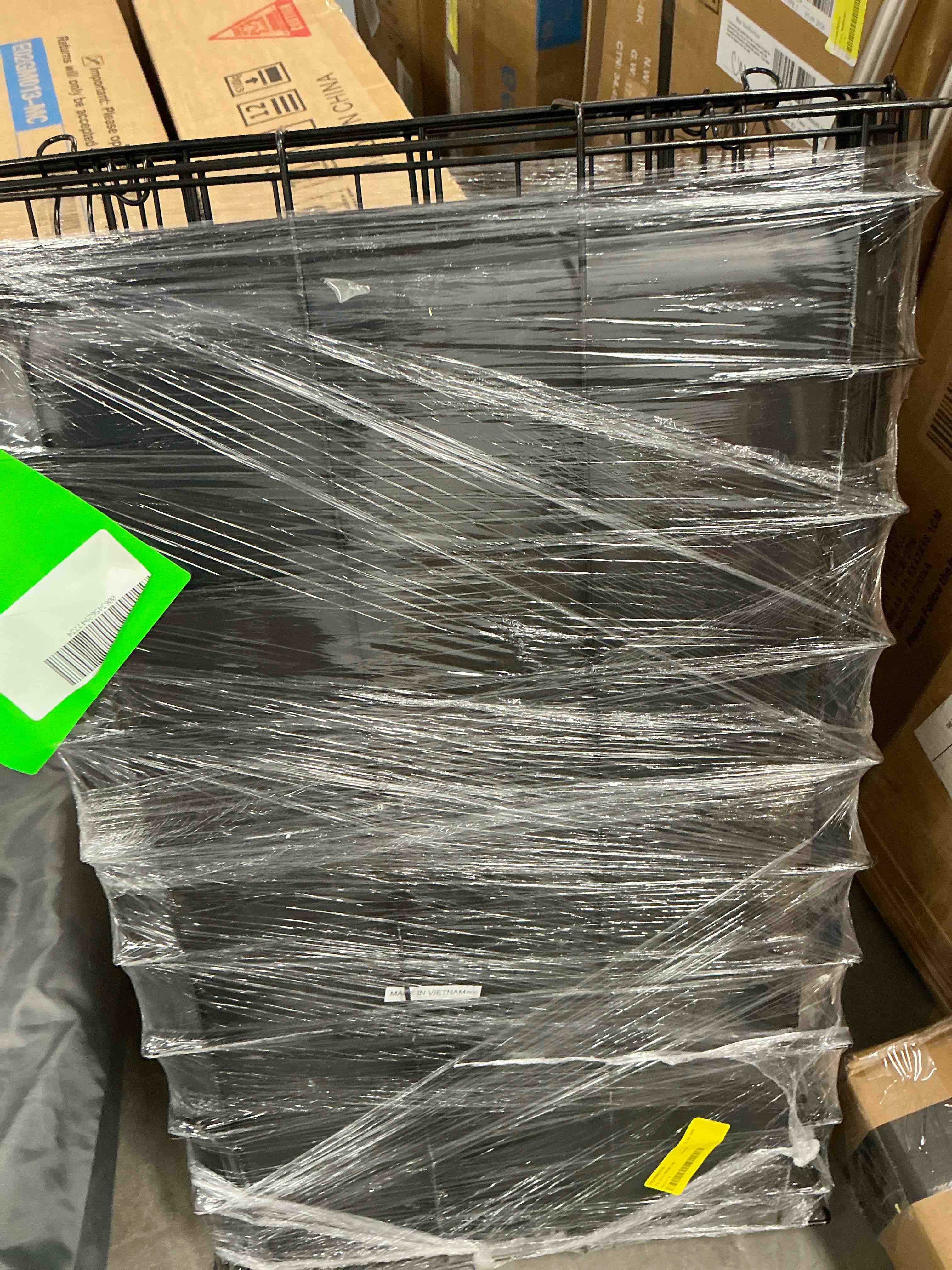 Condition photo showing Good Condition for edx medium dog crate, 30" single door folding metal wire dog cage with plastic leak-proof pan tray
