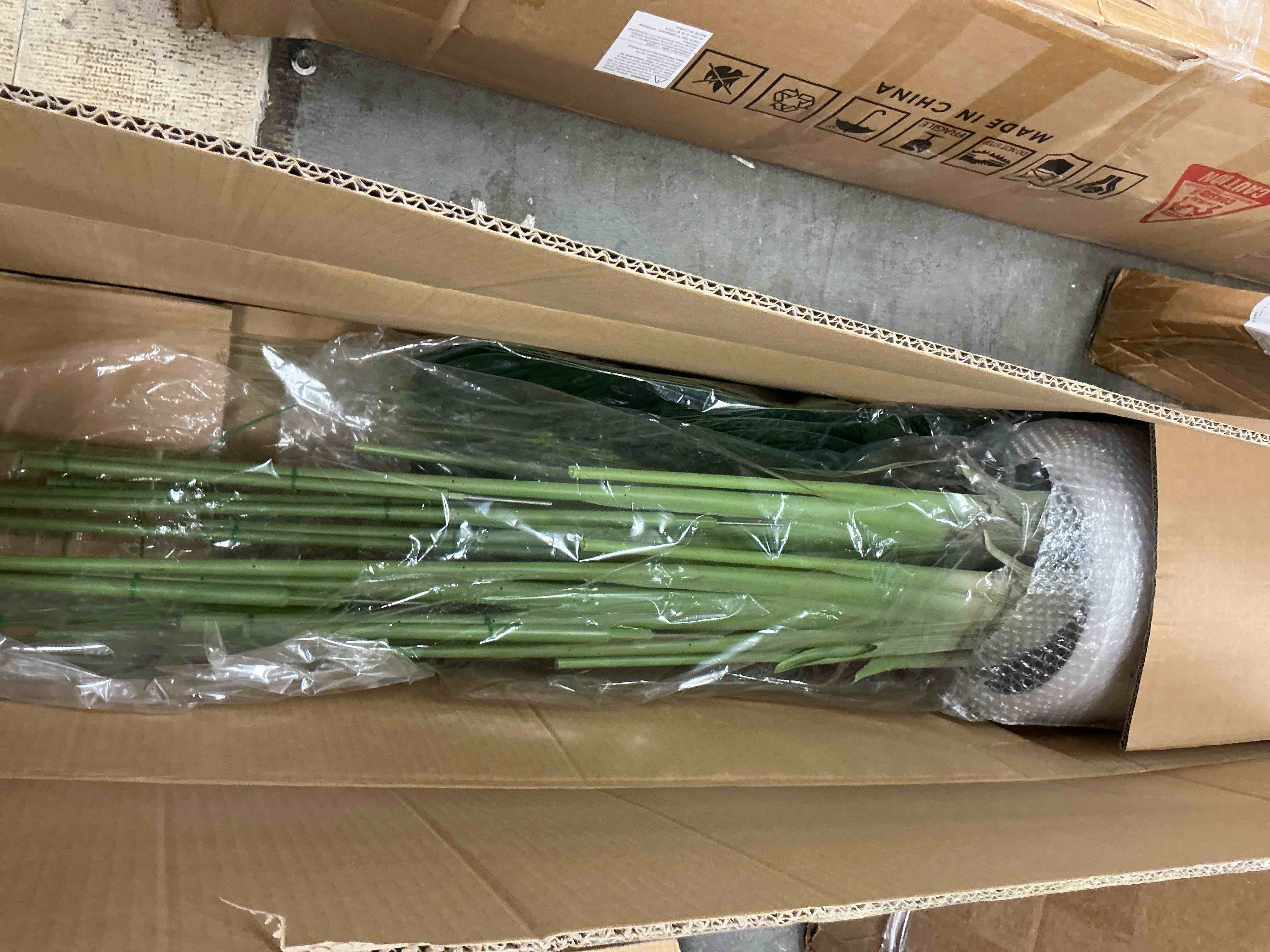Condition photo showing New/Like New for artificial bird of paradise plant 7.5ft tall fake tropical palm tree large fake plants with 18 silk banana leaves faux plant indoor decor trees white pot for home bedroom living room office