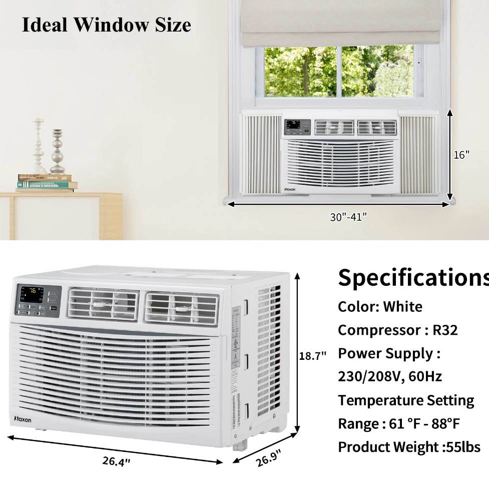 Condition photo showing New/Like New for ktaxon 24000btu window air conditioner with wifi and eco mode for medium rooms