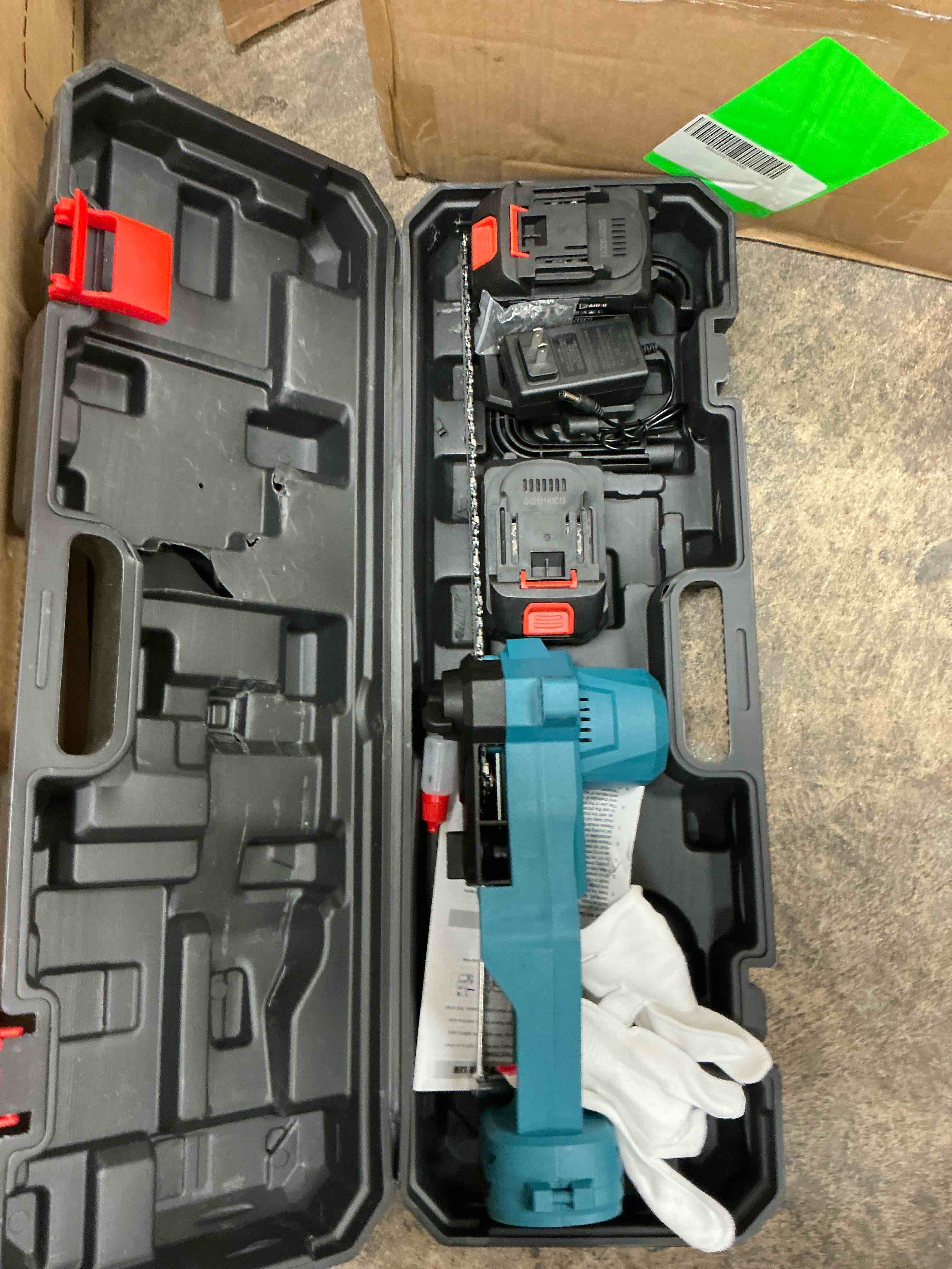 Condition photo showing Good Condition for yahhu 12 inch cordless chainsaw with oiler system, 21v electric handheld chainsaw for tree trimming, wood cutting, outdoor yard work