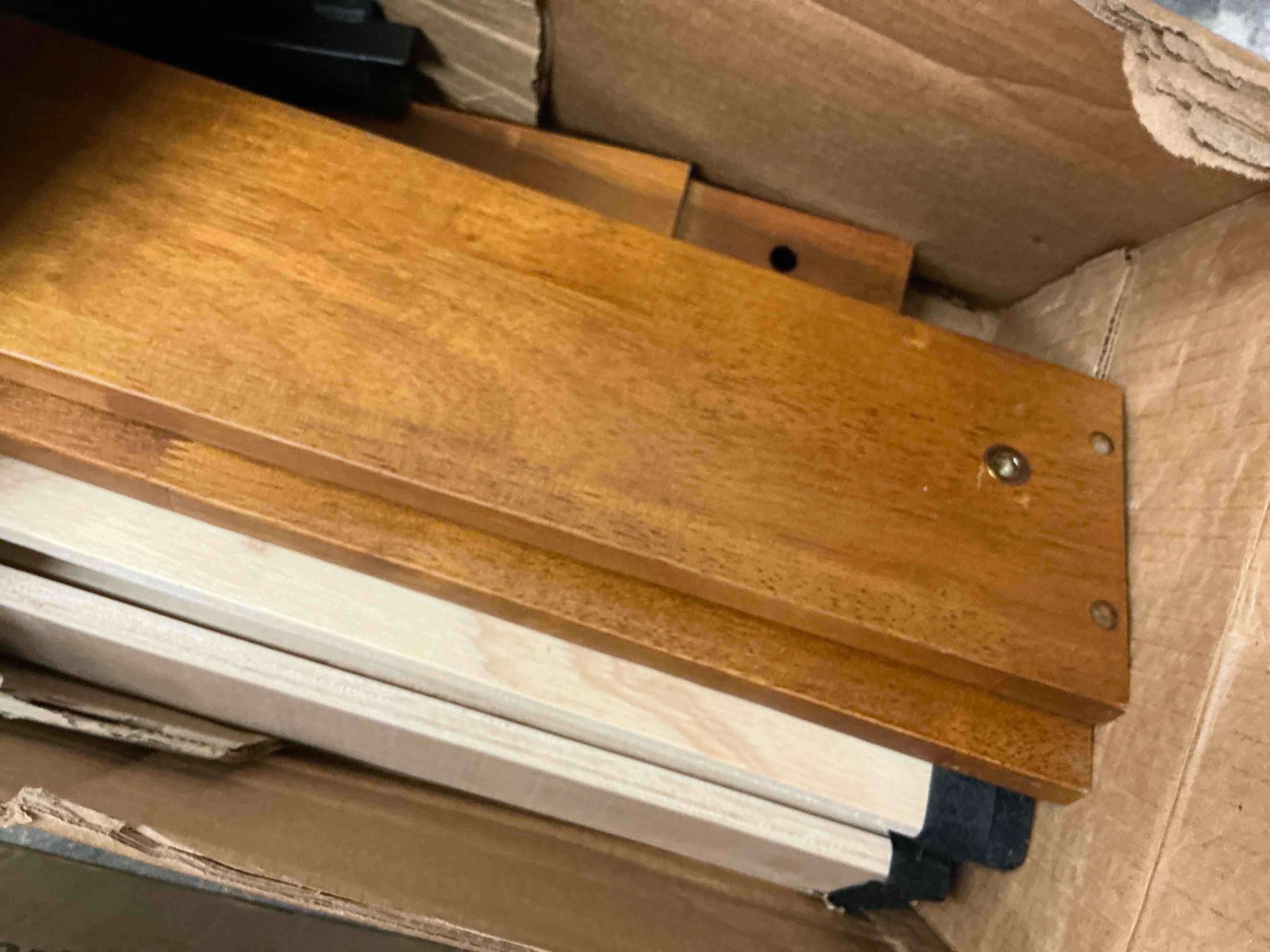 Condition photo showing Good Condition for edx naturalista classic solid wood platform bed, sleek and sturdy minimalist bed frame, queen