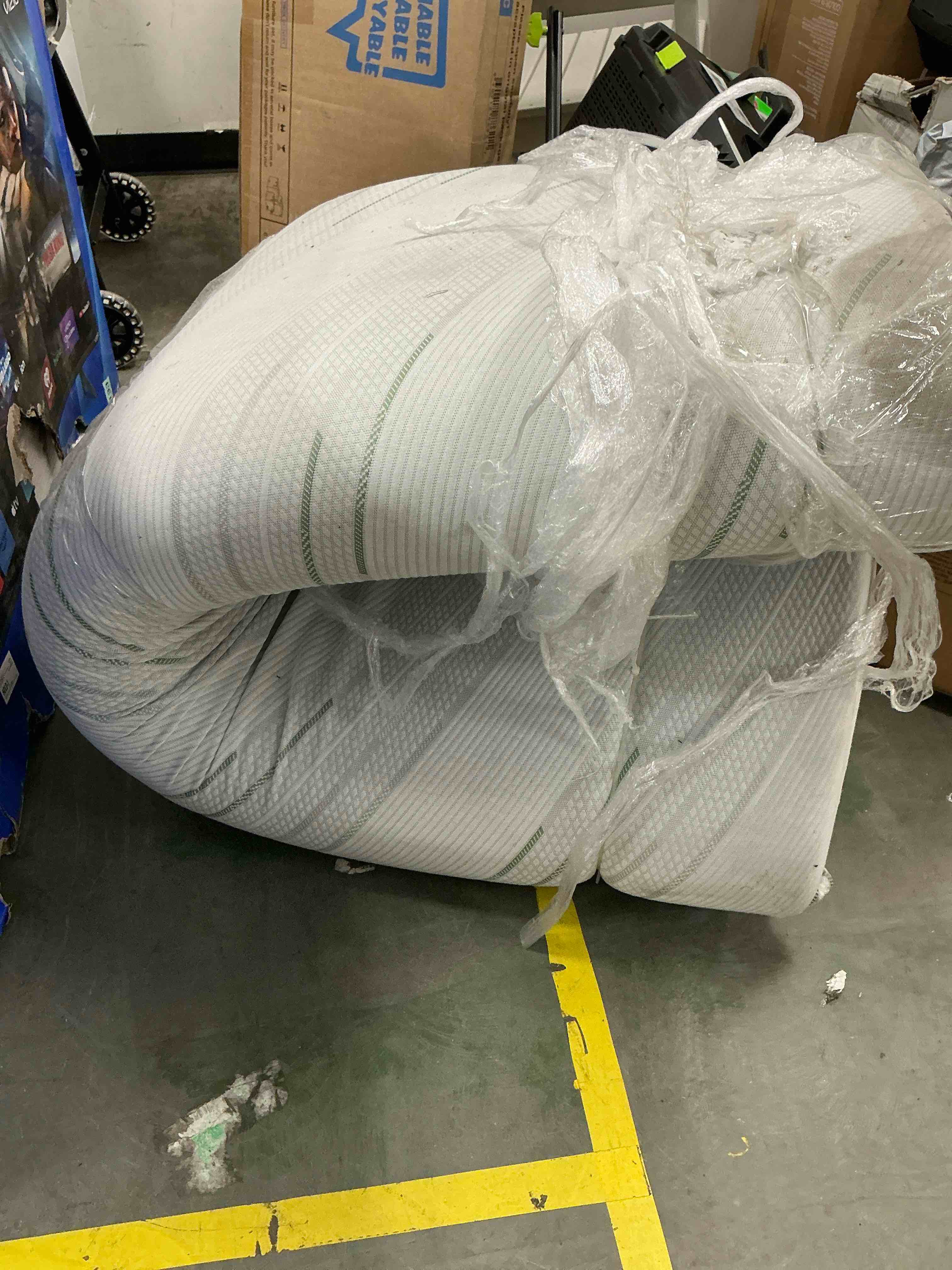 Condition photo showing As Is for certipur-us certified memory foam pocket spring mattress,hybrid innerspring mattress,full mattress