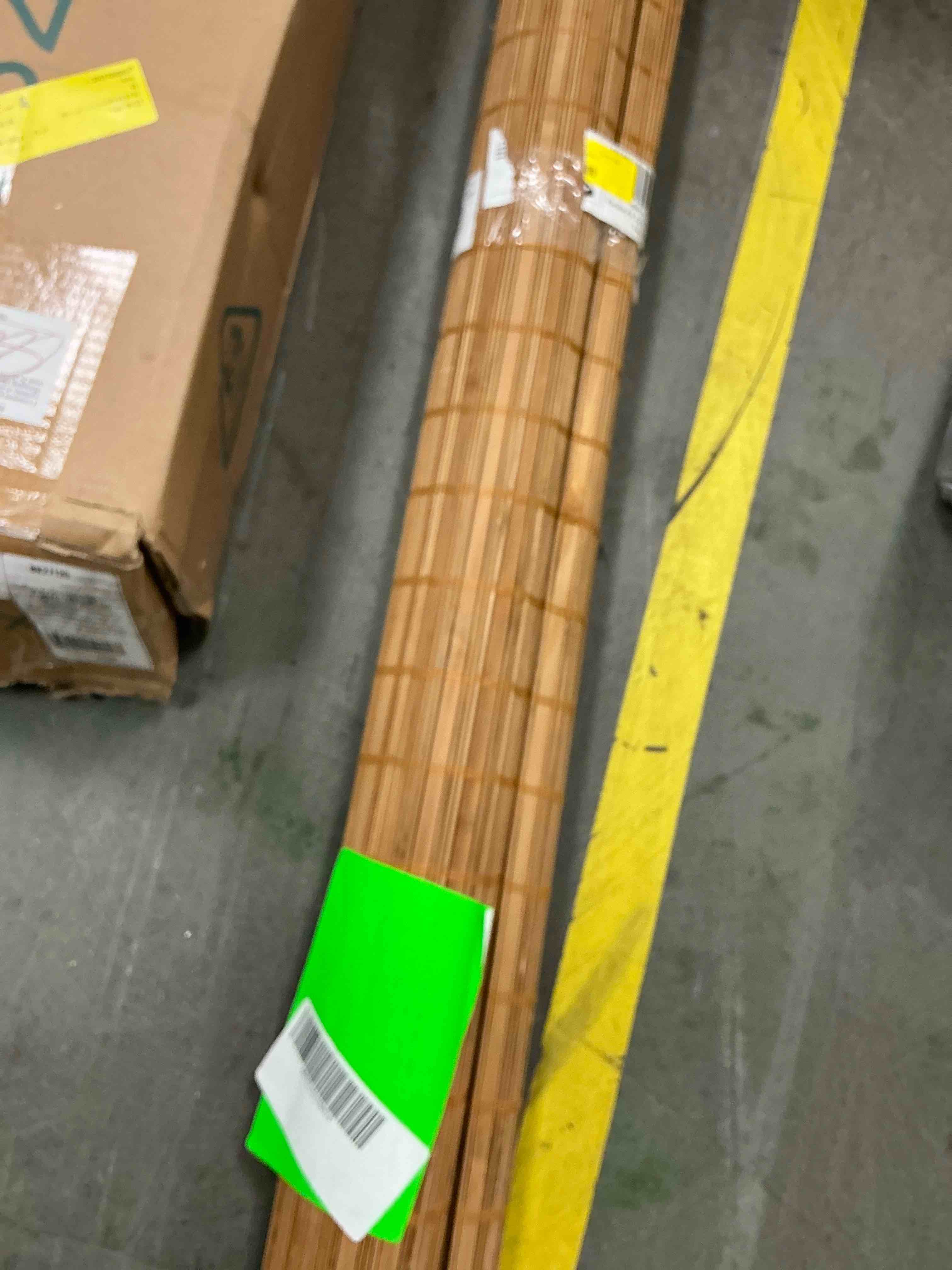 Condition photo showing Good Condition for lazblinds cordless bamboo blinds  bamboo roll up shades for windows  light filtering hanging window blinds  bamboo shades for patio indoor/outdoor porch  45   w x 72   h  squirrel