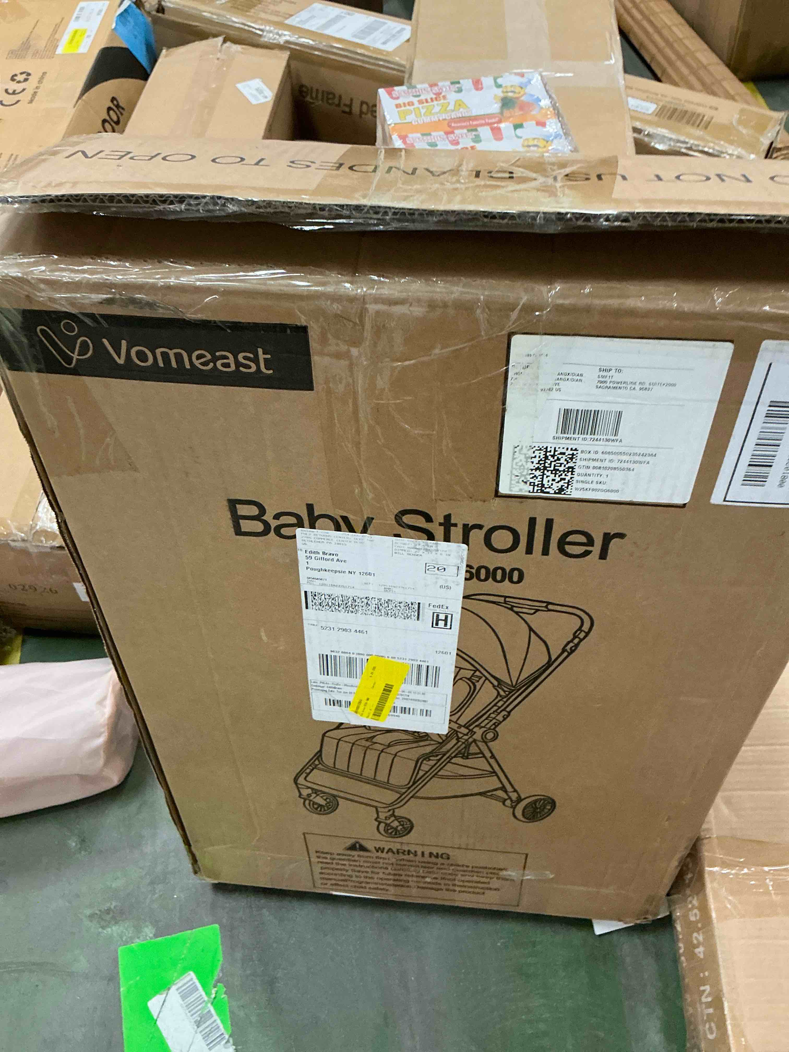 Condition photo showing New/Like New for vomeast lightweight stroller, foldable baby stroller with reversible handle & one-hand fold for travel, gray
