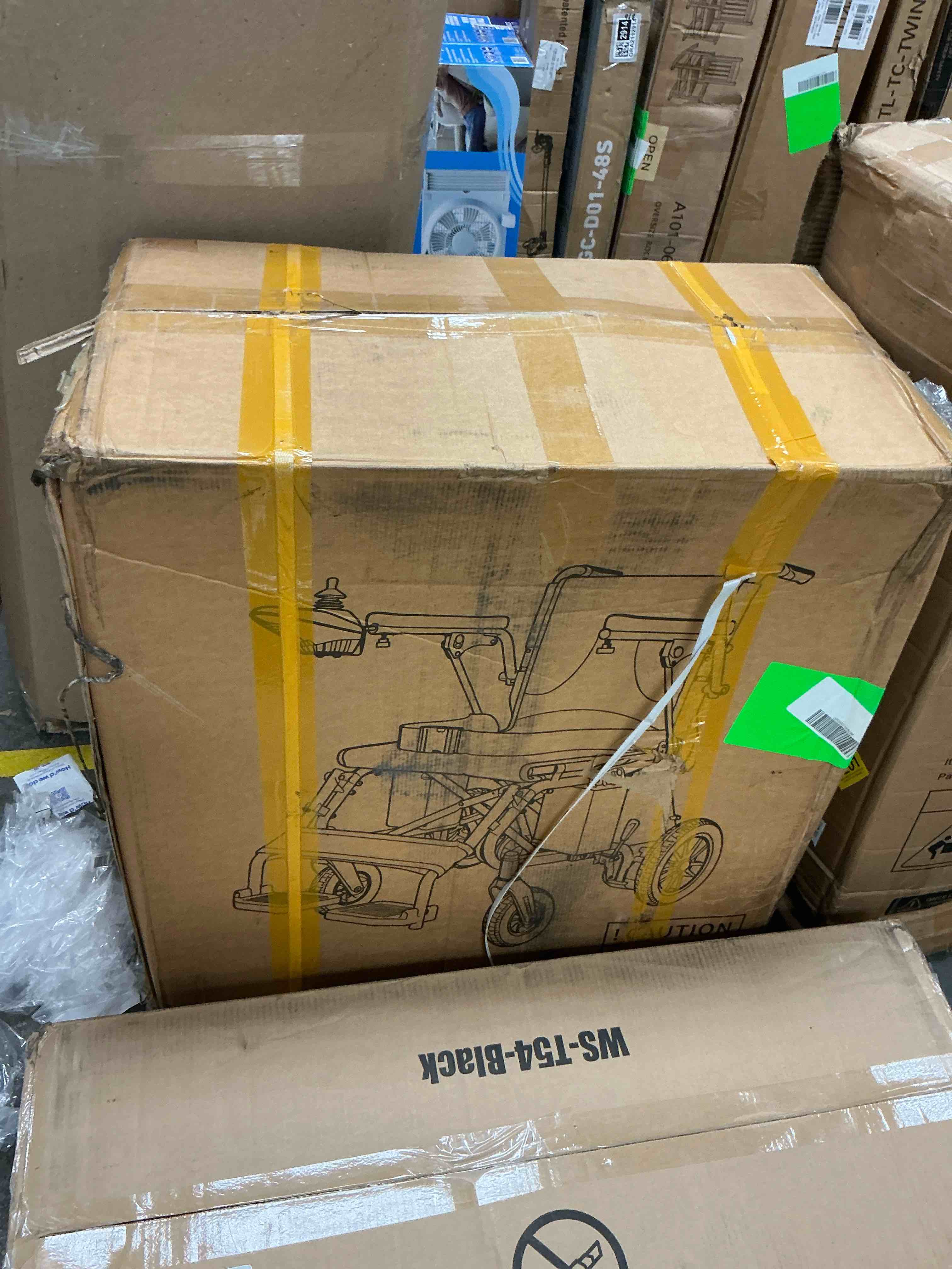 Condition photo showing Good Condition for coolhut electric wheelchair, 20+ miles long-range (350lbs) lightweight portable electric wheelchair for adults, smart motorized mobility scooter with