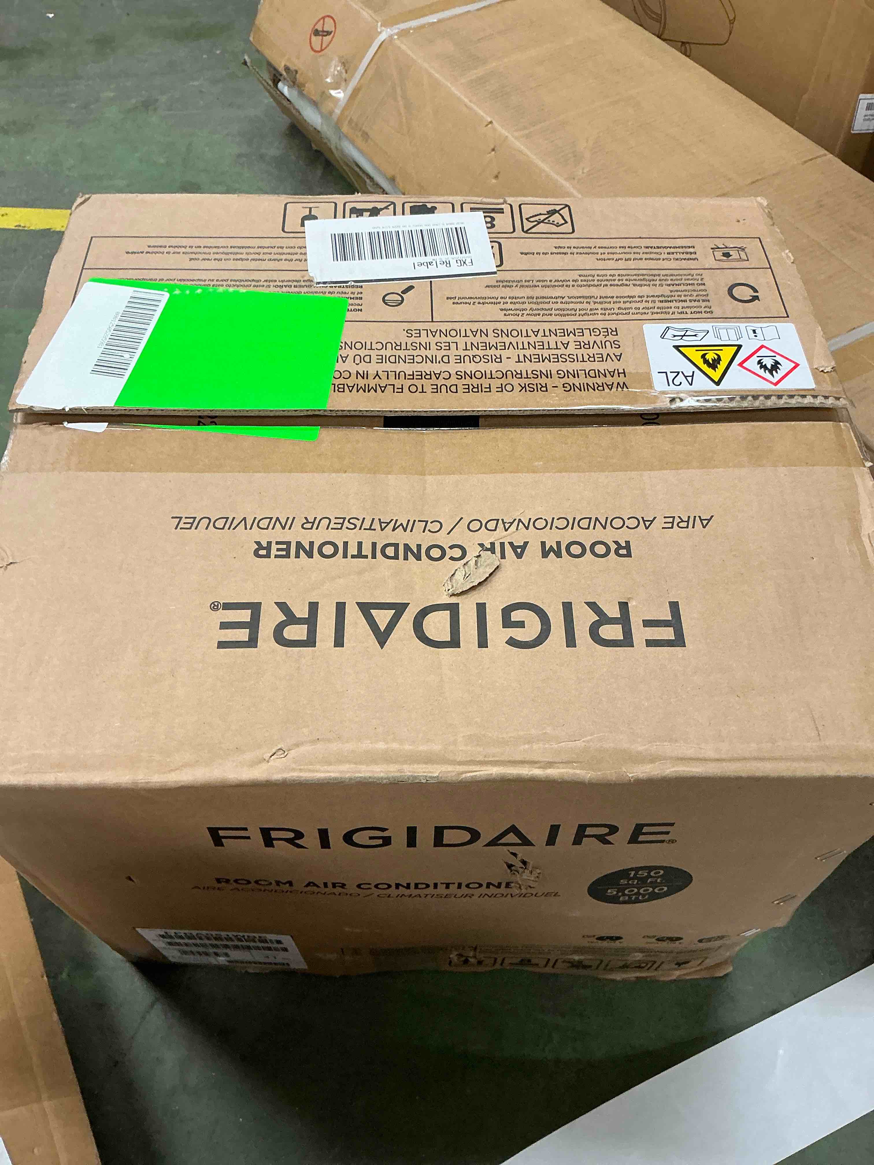 Condition photo showing Good Condition for frigidaire 5000 btu window air conditioner for small rooms  dial controls  quiet efficient cooling  easy installation
