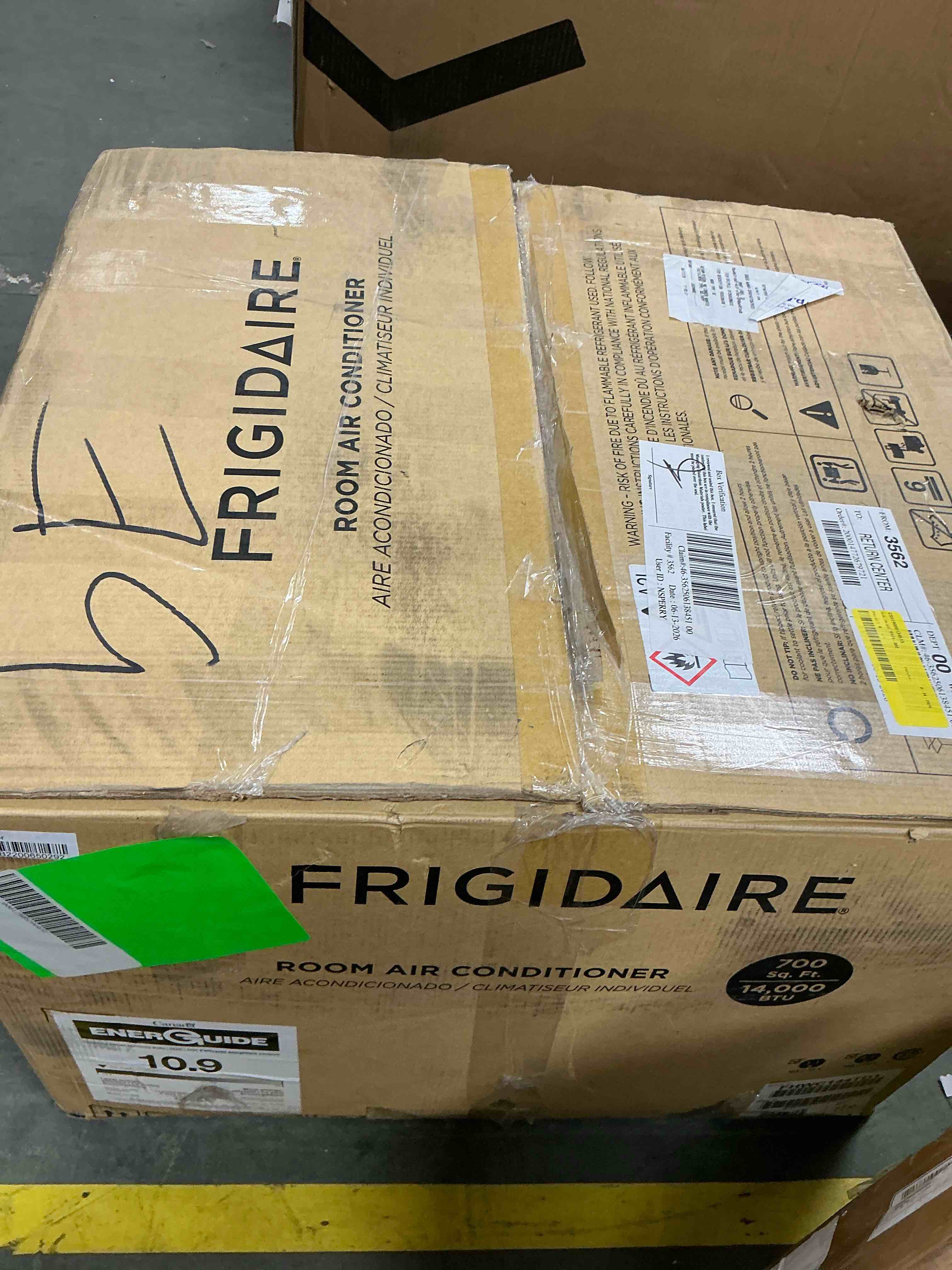 Condition photo showing Good Condition for frigidaire 14 300 btu window air conditioner for large rooms wifi enabled multi-speed fan efficient cooling