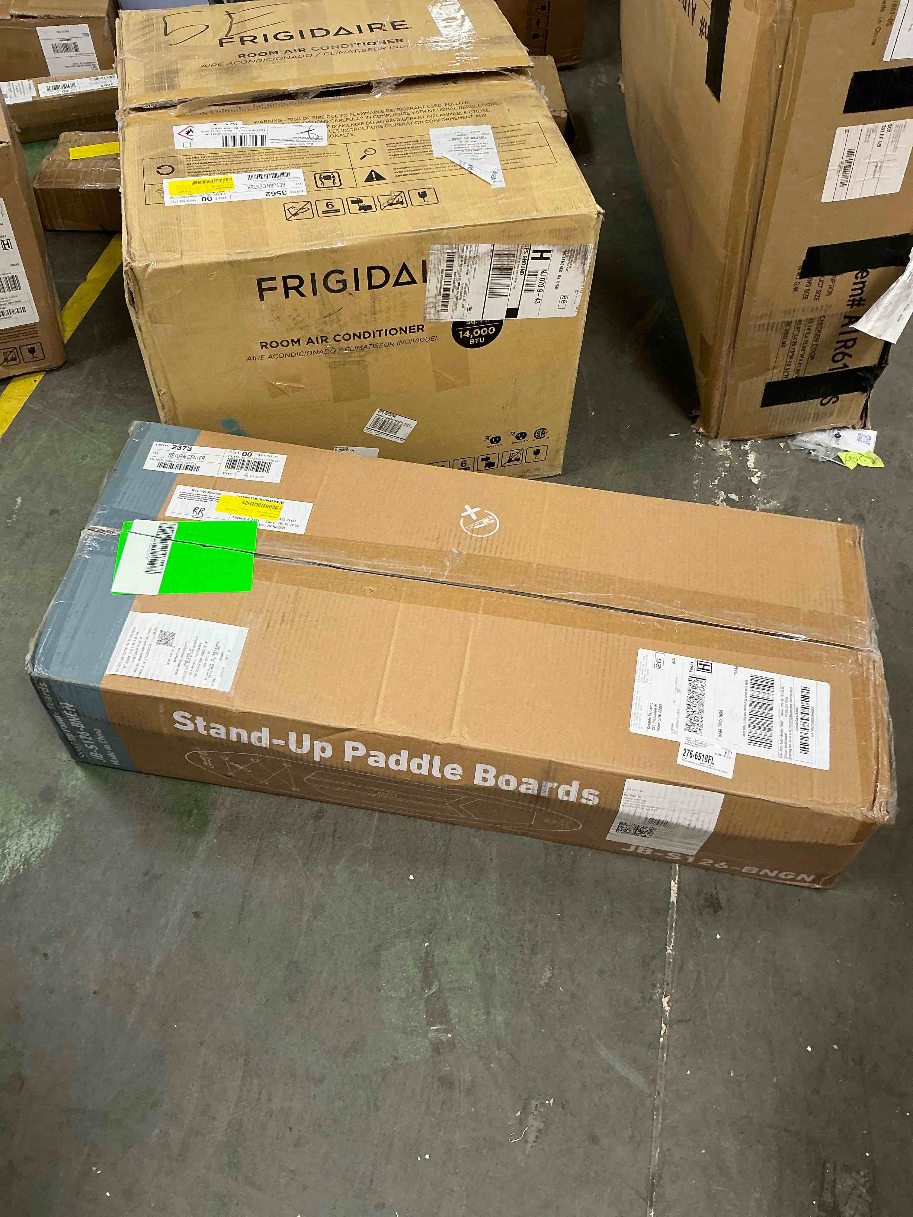 Condition photo showing New/Like New for concetta inflatable paddle board,equipped with sup paddle board accessories, the non-slip eva deck design restarts the surfboard,surfboard for youth&adults of all skill levels?brown green