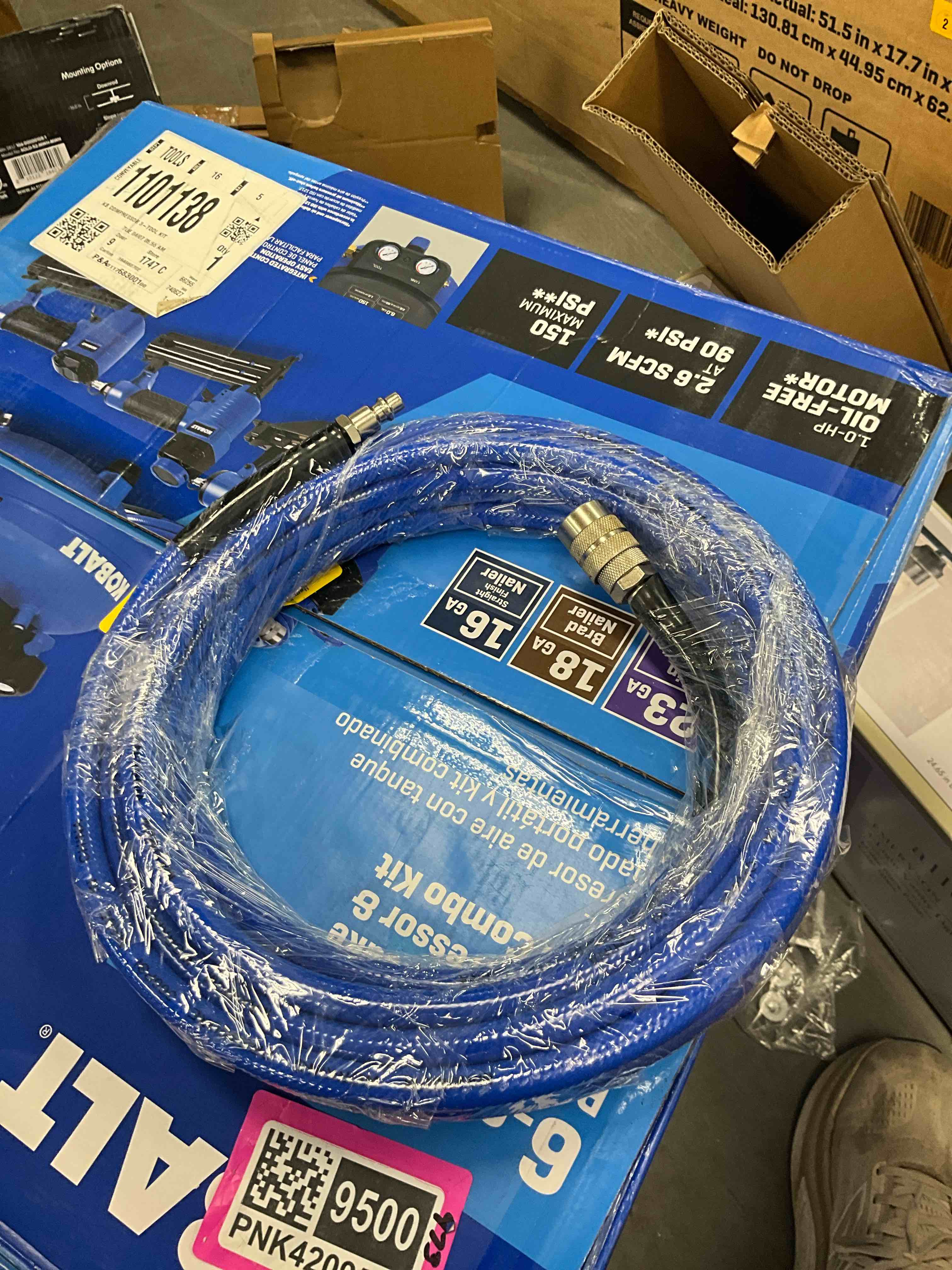 Condition photo showing New/Like New for kobalt 3/8-in x 25-ft pvc air hose