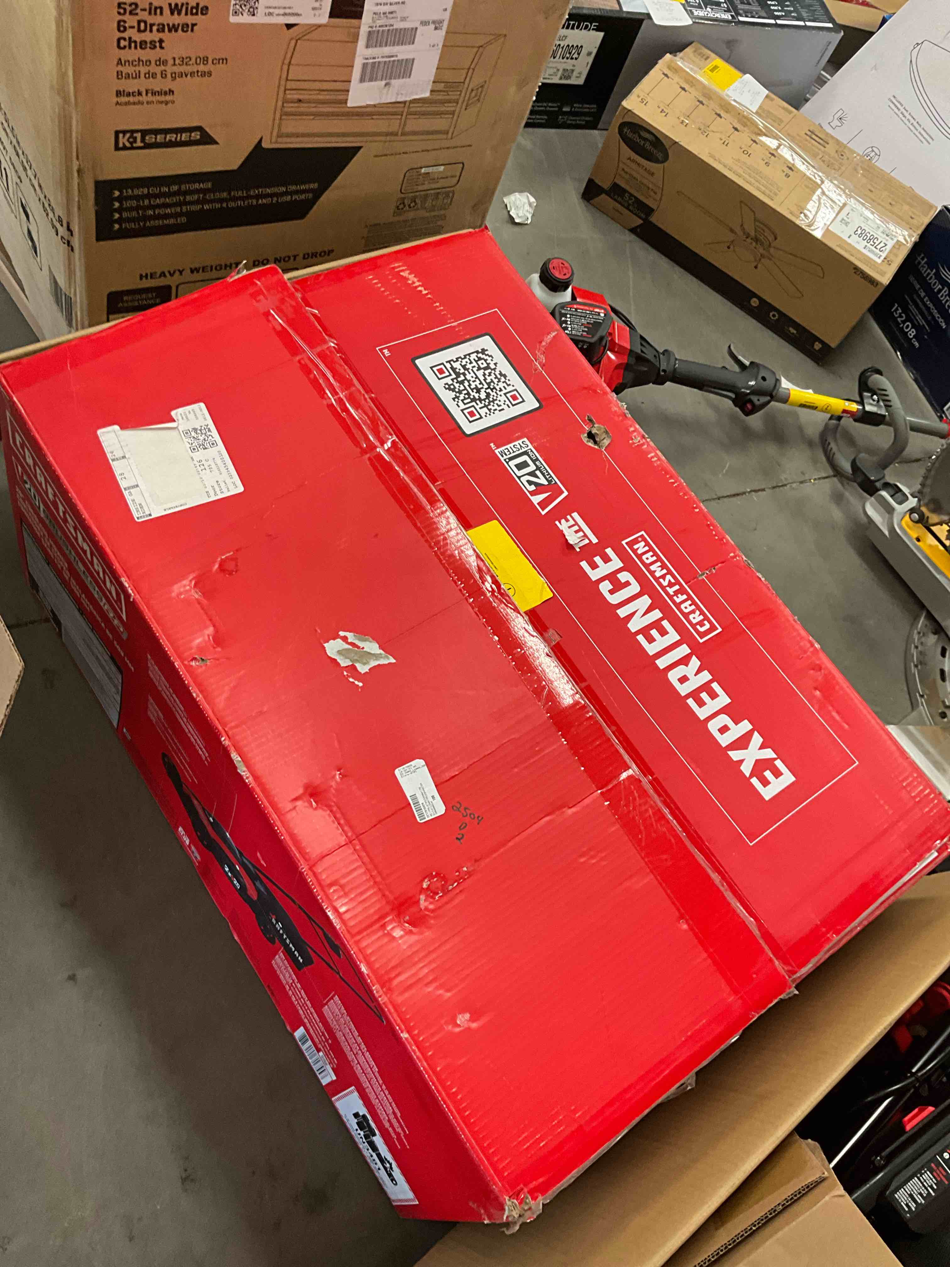 Condition photo showing Good Condition for craftsman v20 max 20 in. 20 volt battery lawn mower kit (battery & charger) - case of: 1;