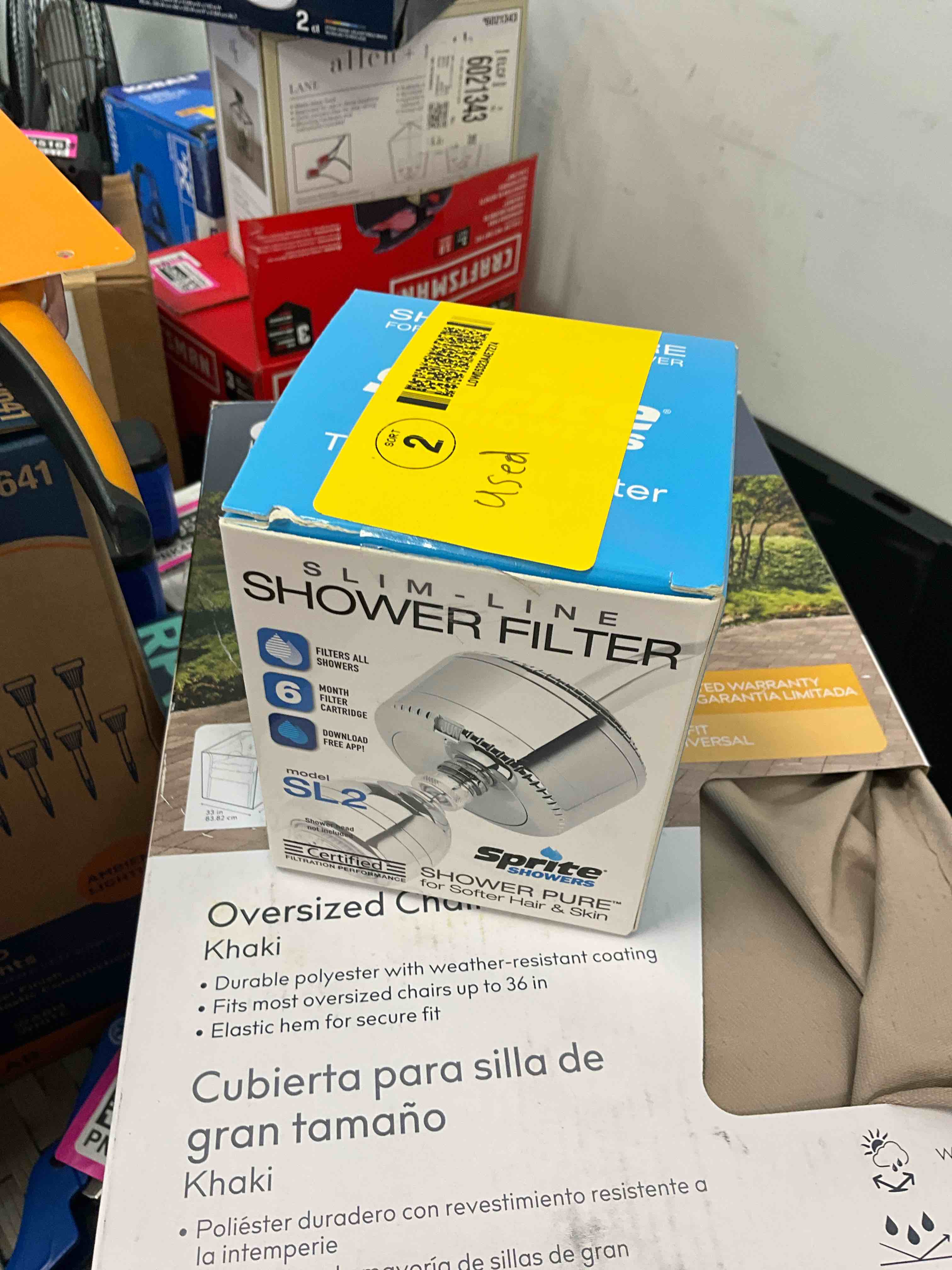 Condition photo showing Good Condition for sprite showers slim line universal shower filter system
